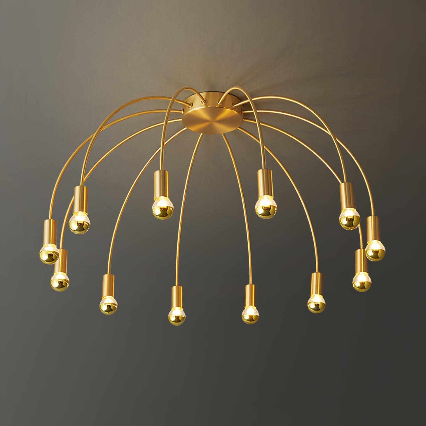 Sage Luxury Glass Ceiling Lamp-Neutral Decor