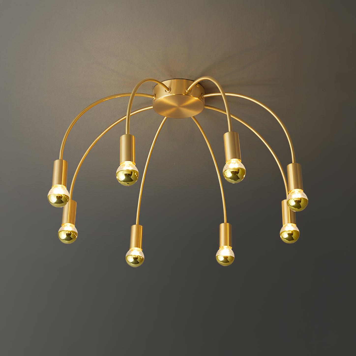 Sage Luxury Glass Ceiling Lamp-Neutral Decor