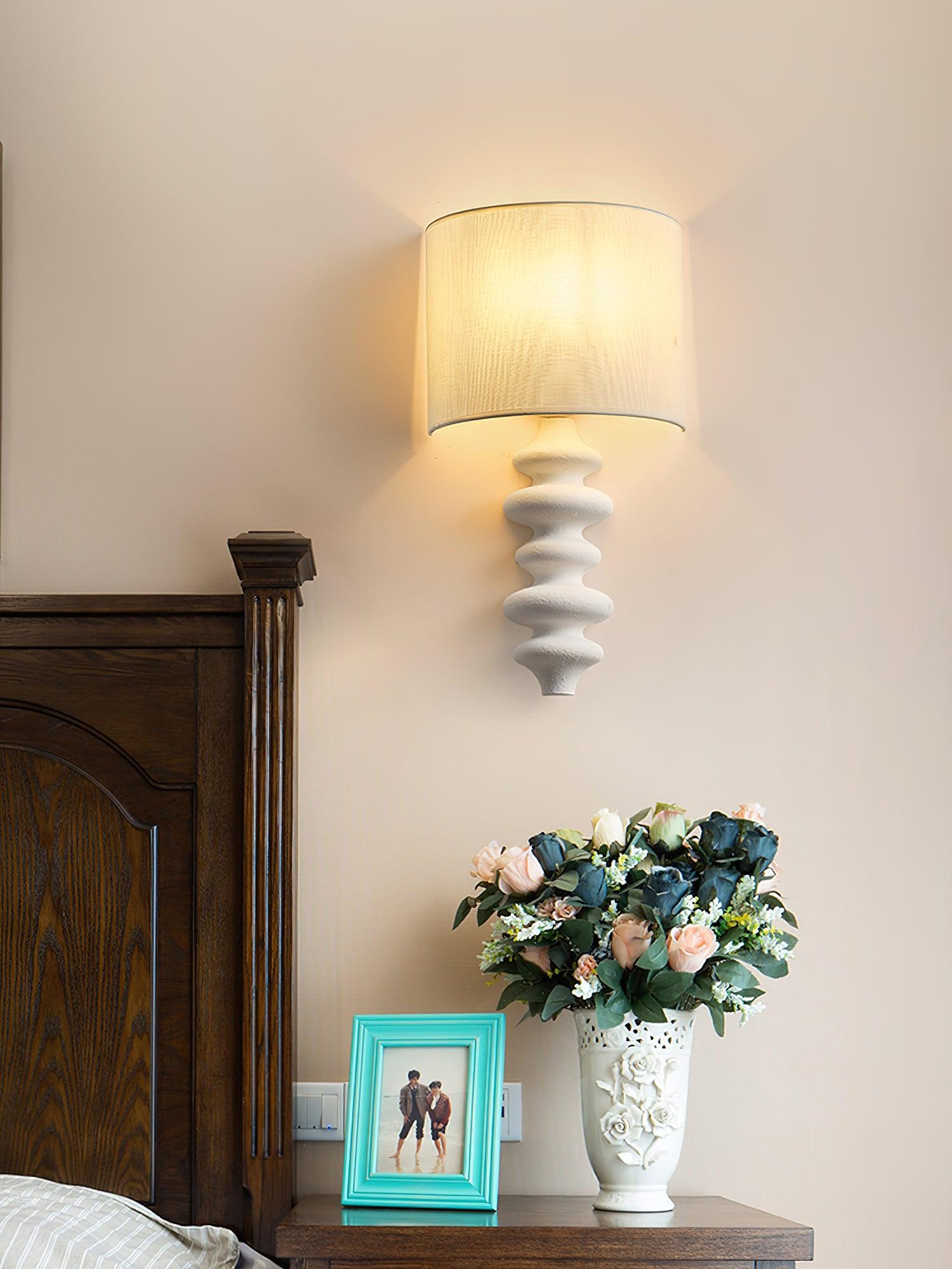 Wathen Nordic Art Fabric Sconce Wall lamp-Neutral Decor