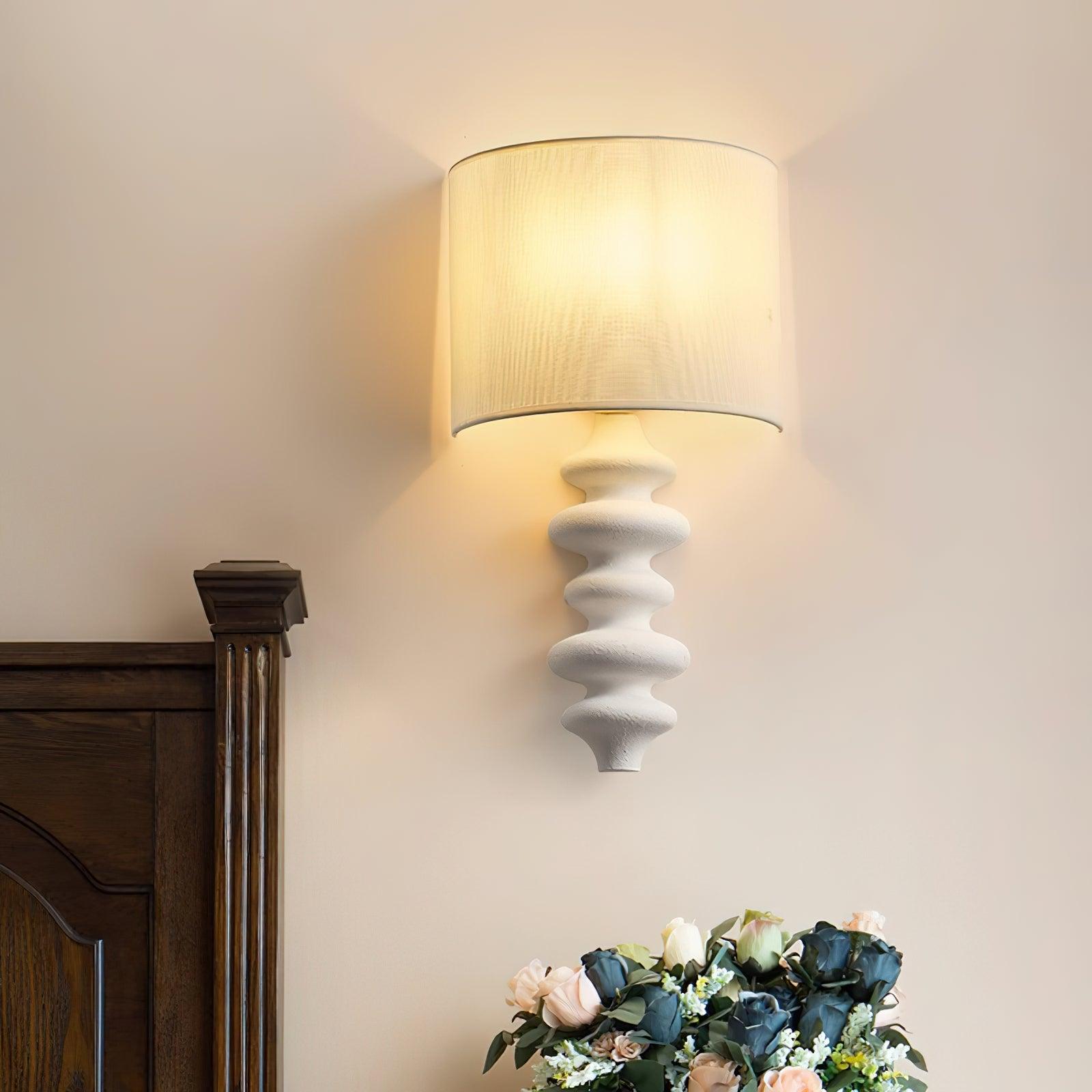 Wathen Nordic Art Fabric Sconce Wall lamp-Neutral Decor