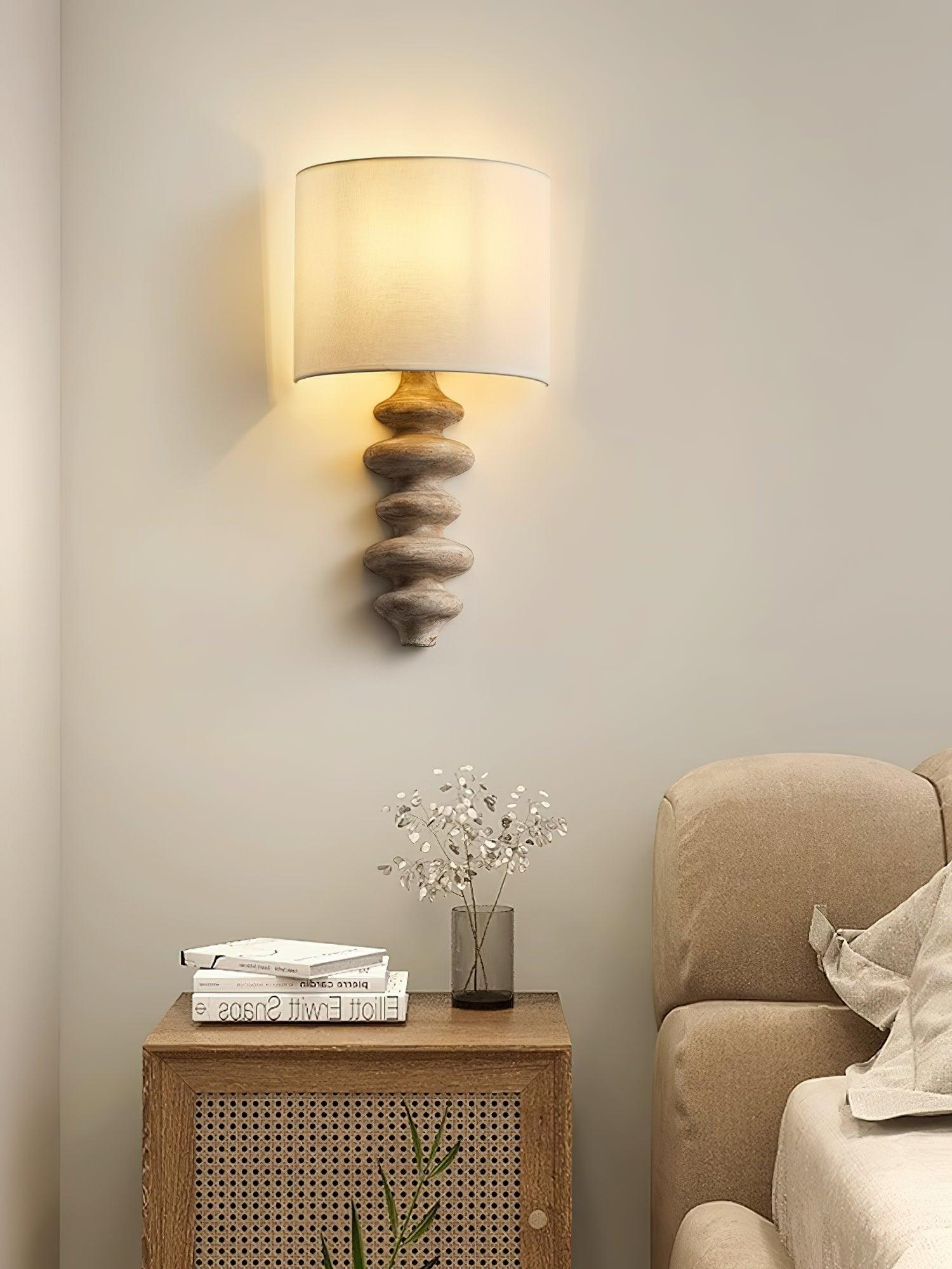 Wathen Nordic Art Fabric Sconce Wall lamp-Neutral Decor