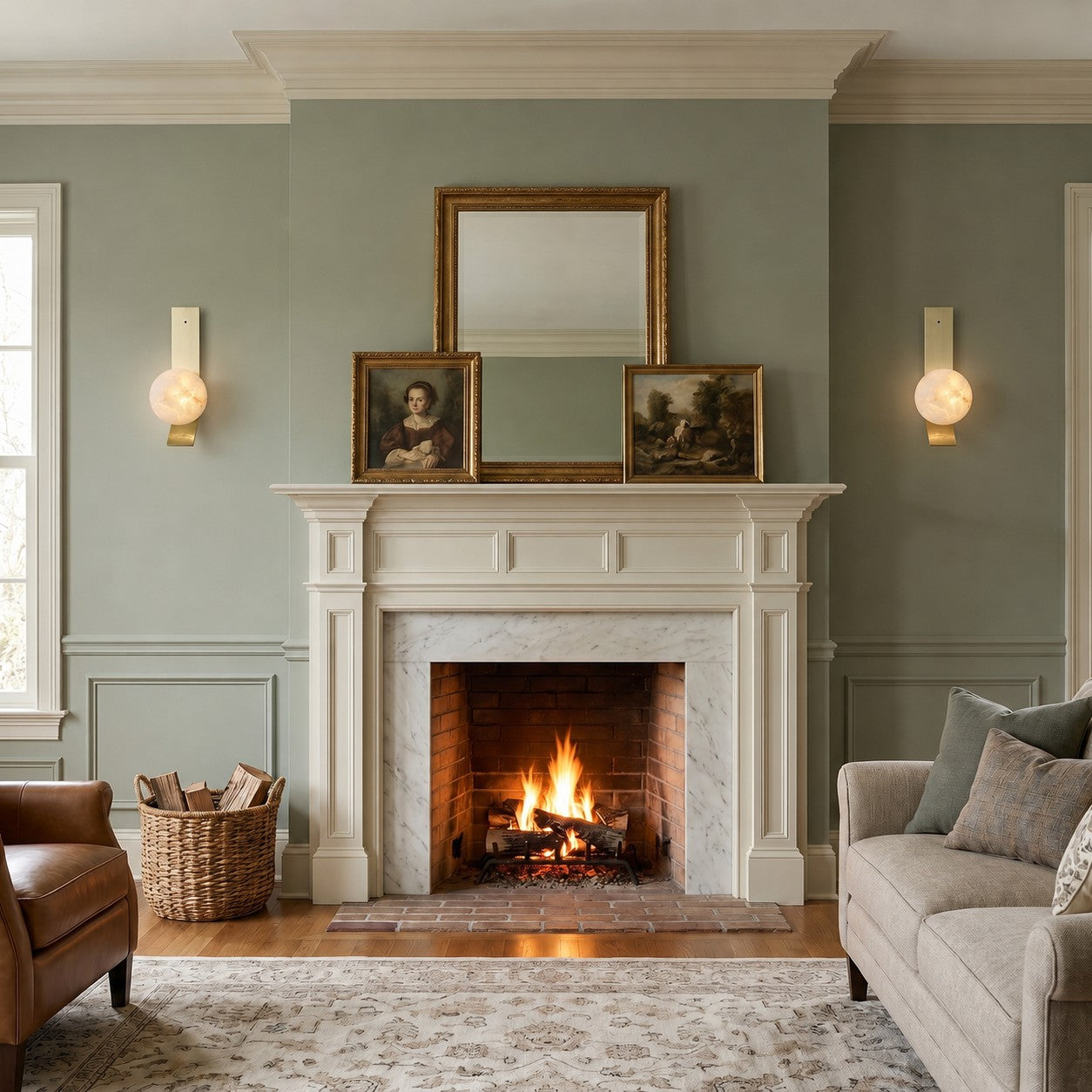 The triple-head version of the Fizi wall sconce for a dramatic lighting effect.