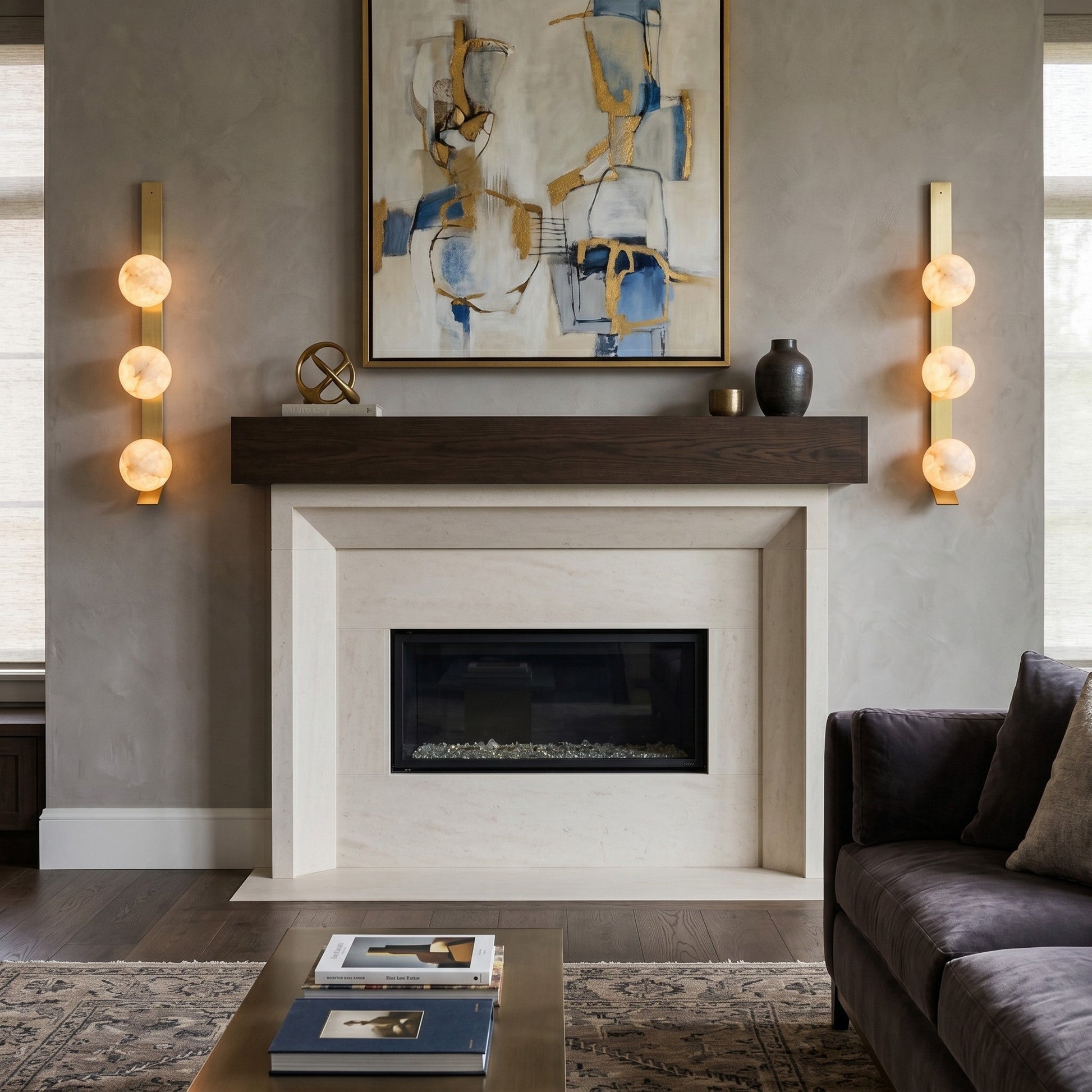 The single-head version of the Fizi vertical wall sconce.