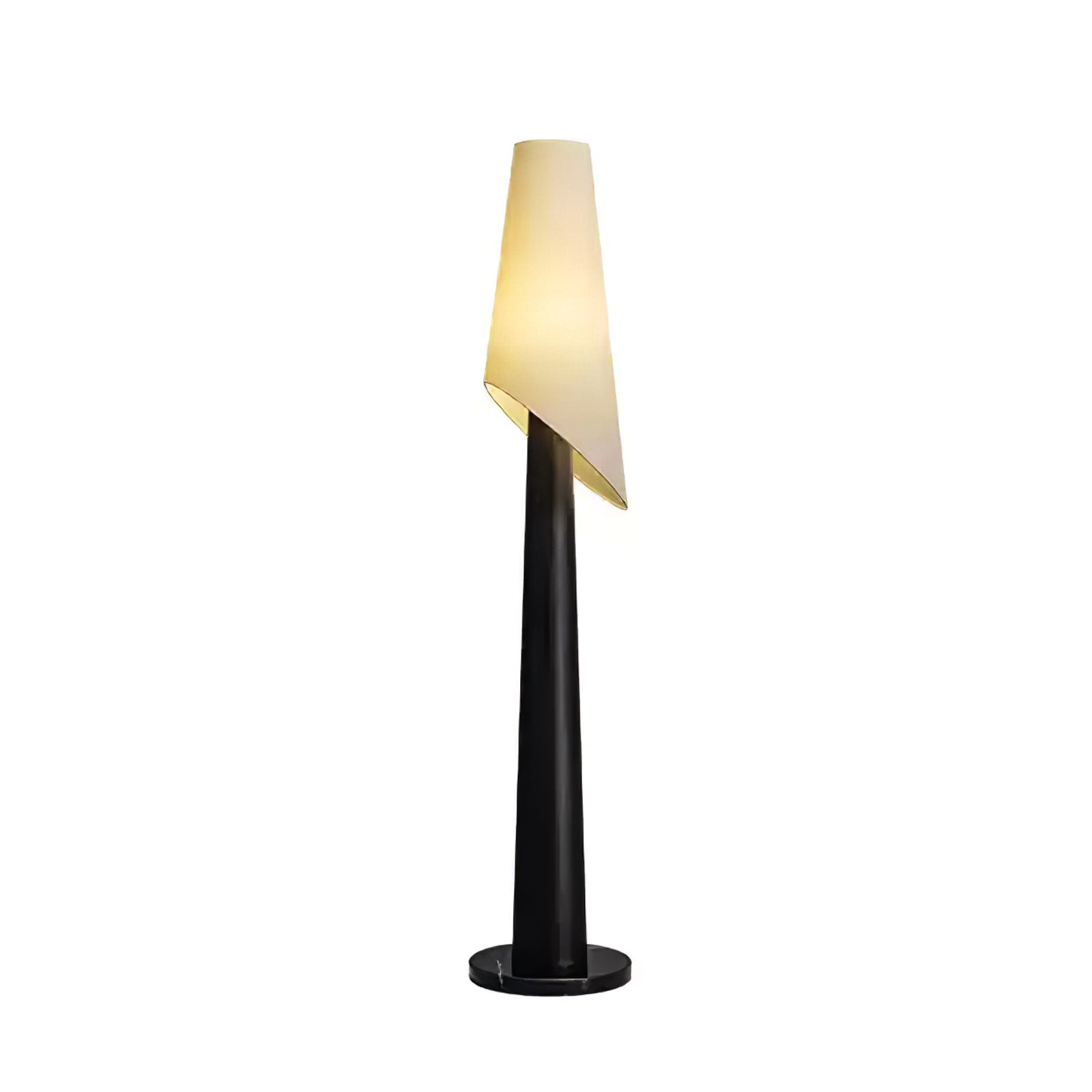 Curven Wood Marble Floor Lamp-Neutral Decor