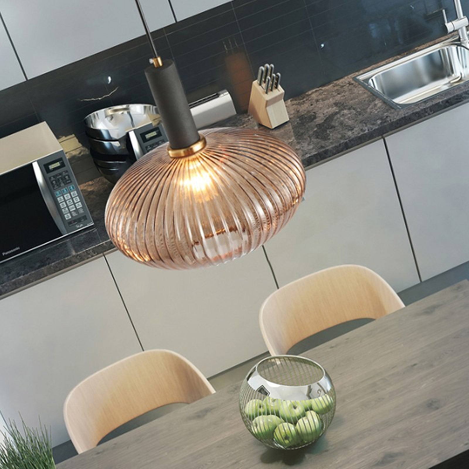 Flair Glass Pendant Lamp-Neutral Decor