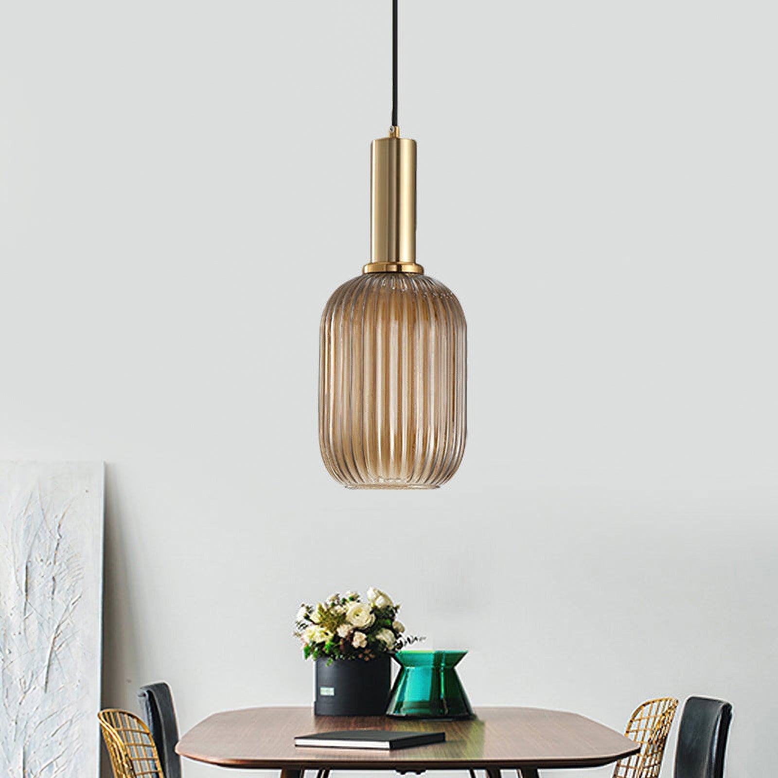 Flair Glass Pendant Lamp-Neutral Decor