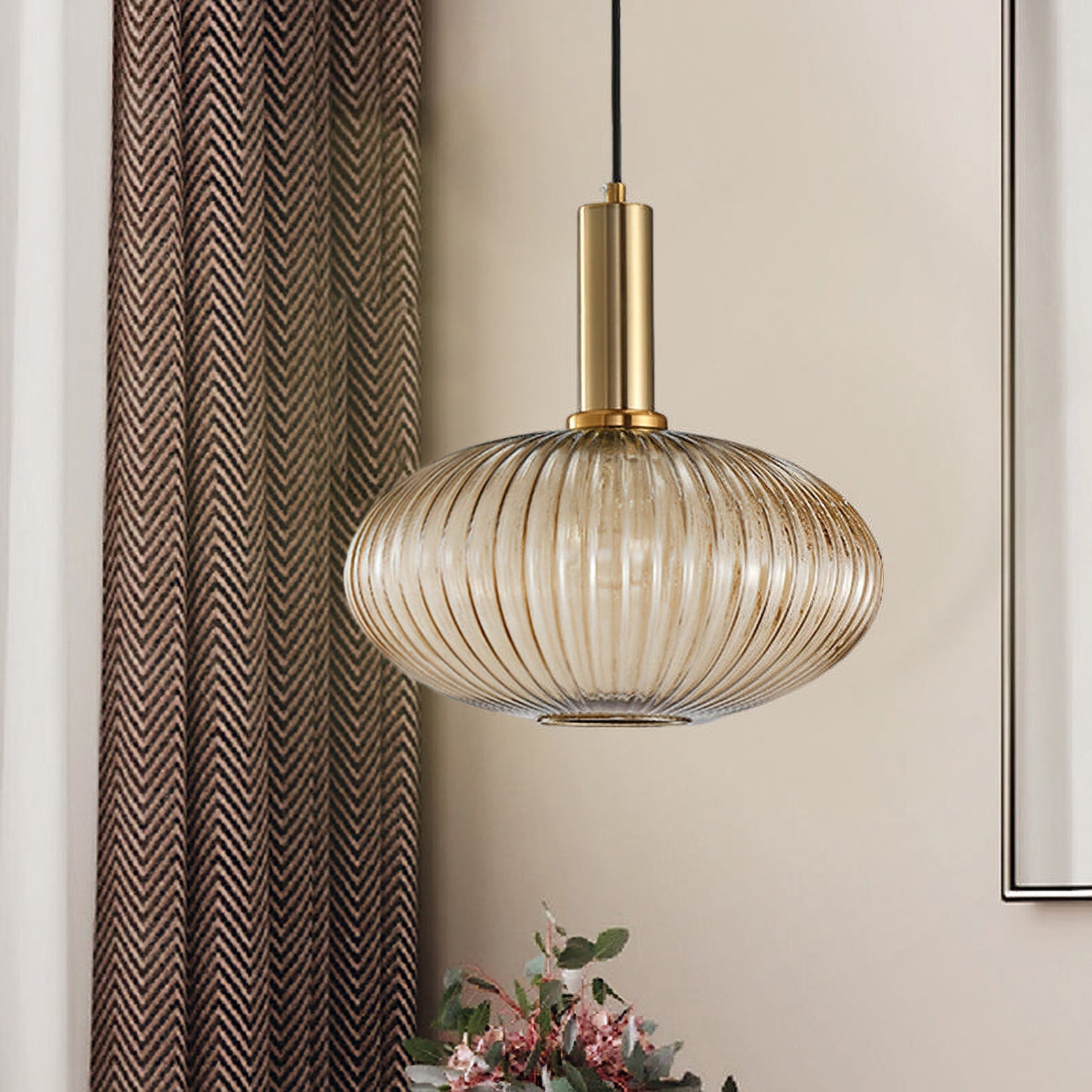 Flair Glass Pendant Lamp-Neutral Decor
