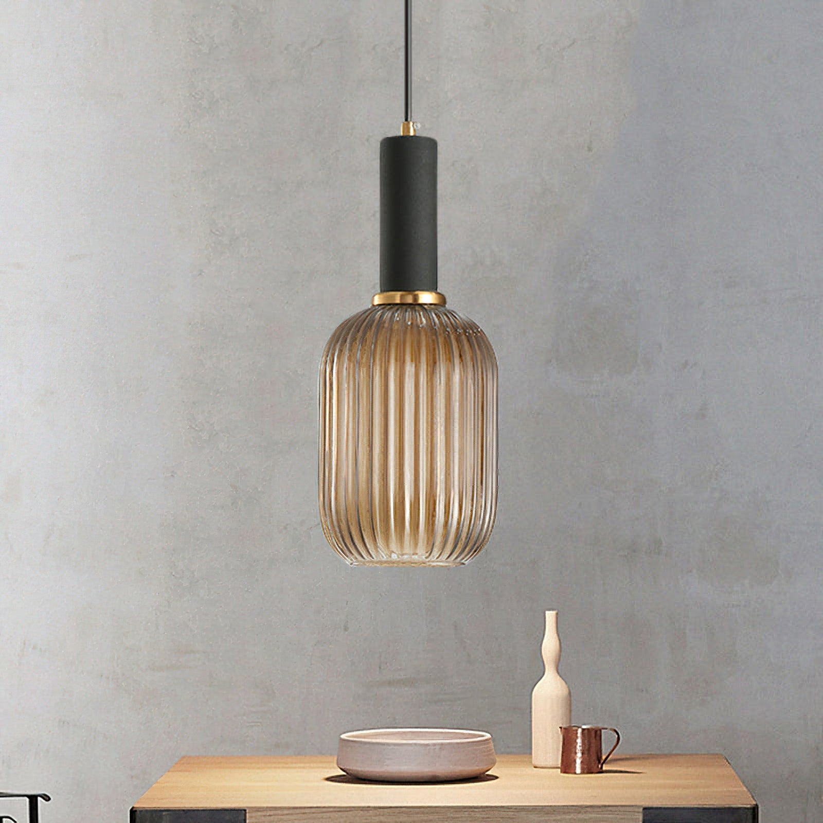 Flair Glass Pendant Lamp-Neutral Decor