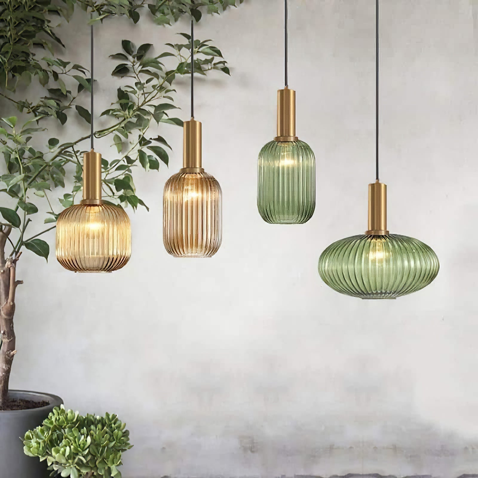 Flair Glass Pendant Lamp-Neutral Decor