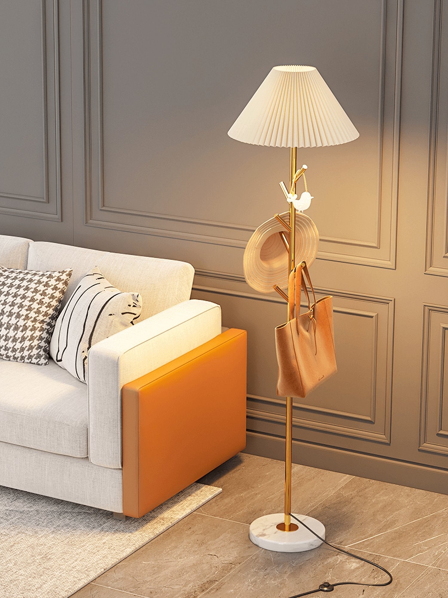 Nora Modern Floor Lamp-Neutral Decor