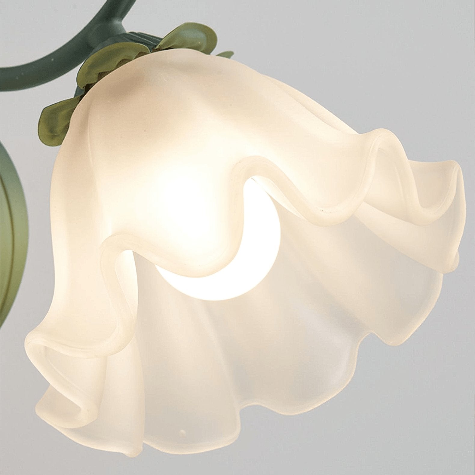 Oly Premium Nordic Art Flared Glass Wall Light-Neutral Decor