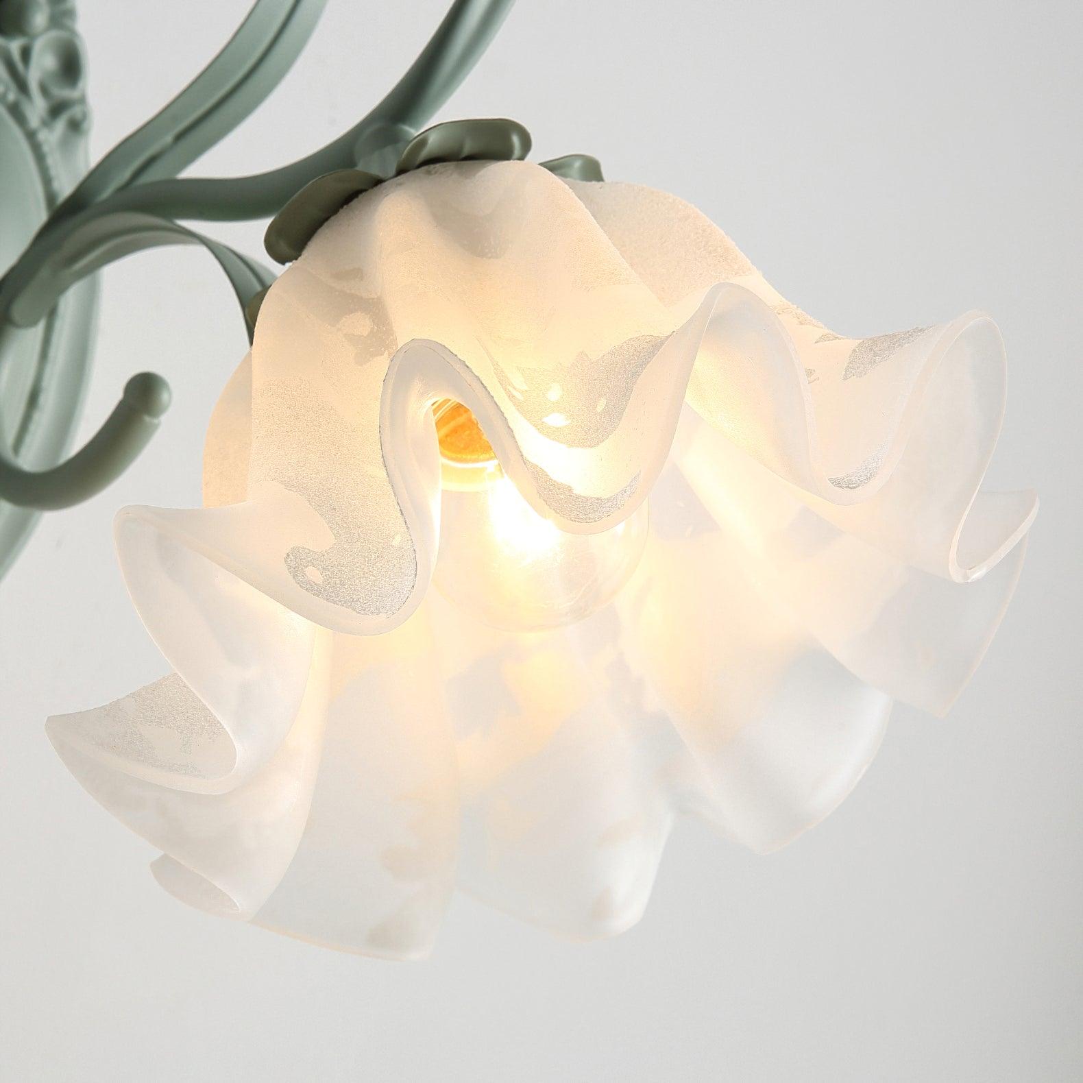 Oly Premium Nordic Art Flared Glass Wall Light-Neutral Decor