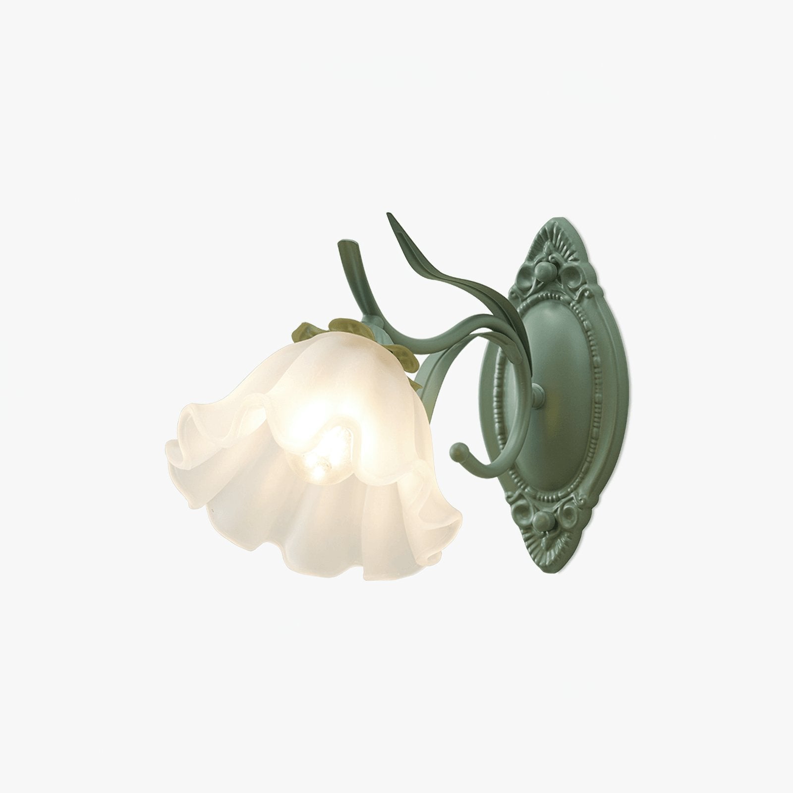 Oly Premium Nordic Art Flared Glass Wall Light-Neutral Decor