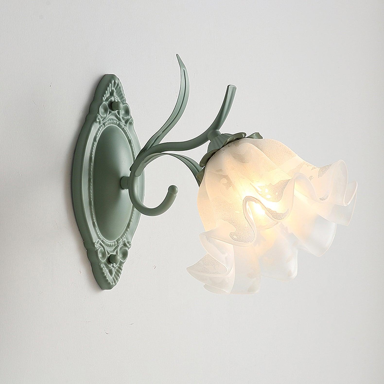 Oly Premium Nordic Art Flared Glass Wall Light-Neutral Decor