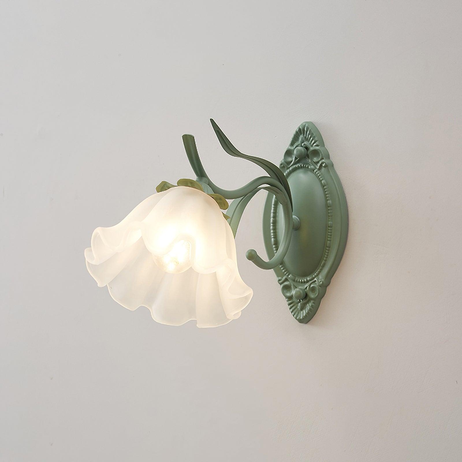 Oly Premium Nordic Art Flared Glass Wall Light-Neutral Decor