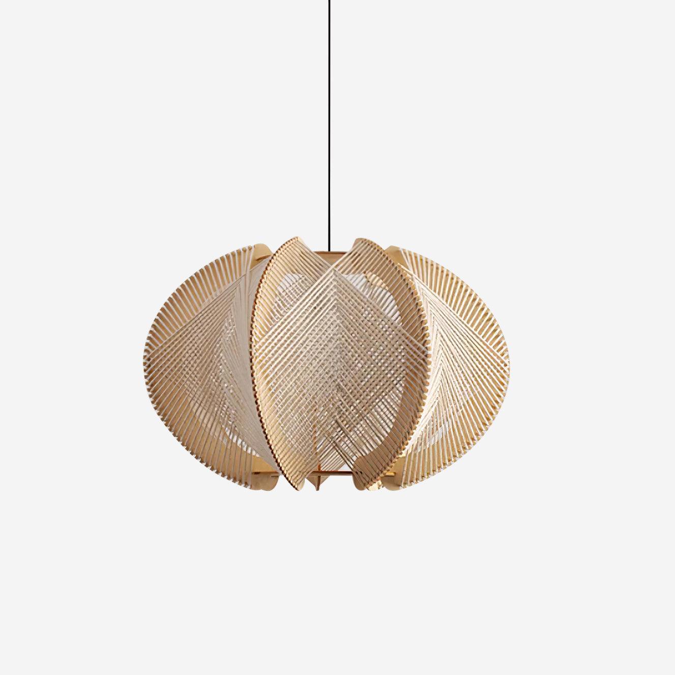 Atel Wood & Hemp Rope Pendant Light-Neutral Decor