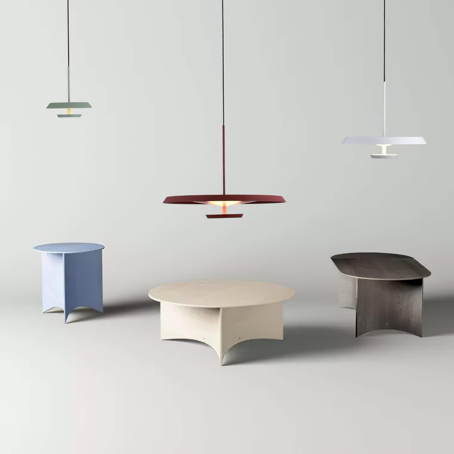 Qued Aluminum Artistic Pendant Light-Neutral Decor
