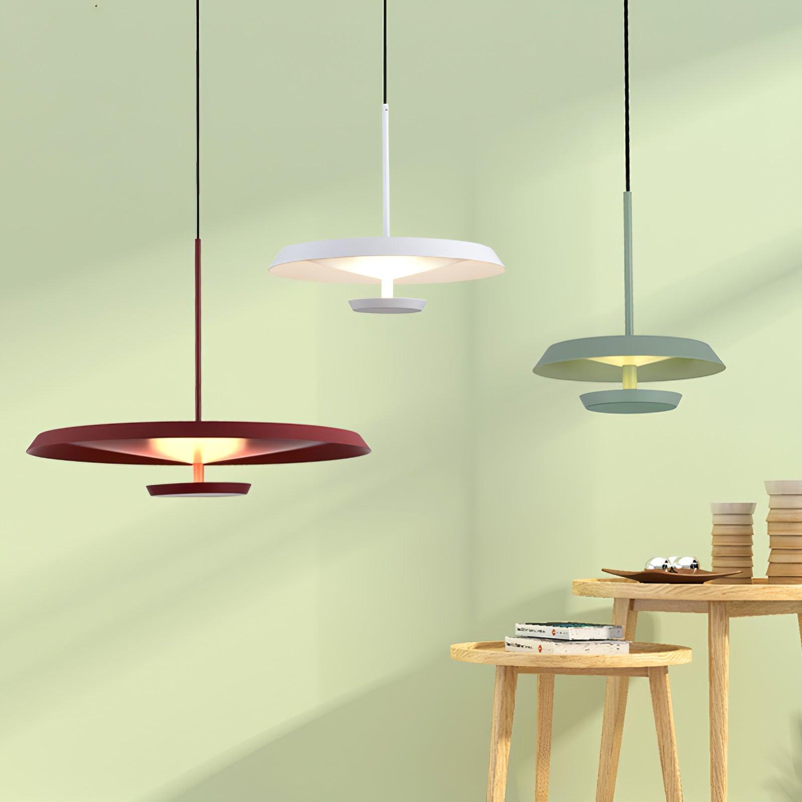 Qued Aluminum Artistic Pendant Light-Neutral Decor