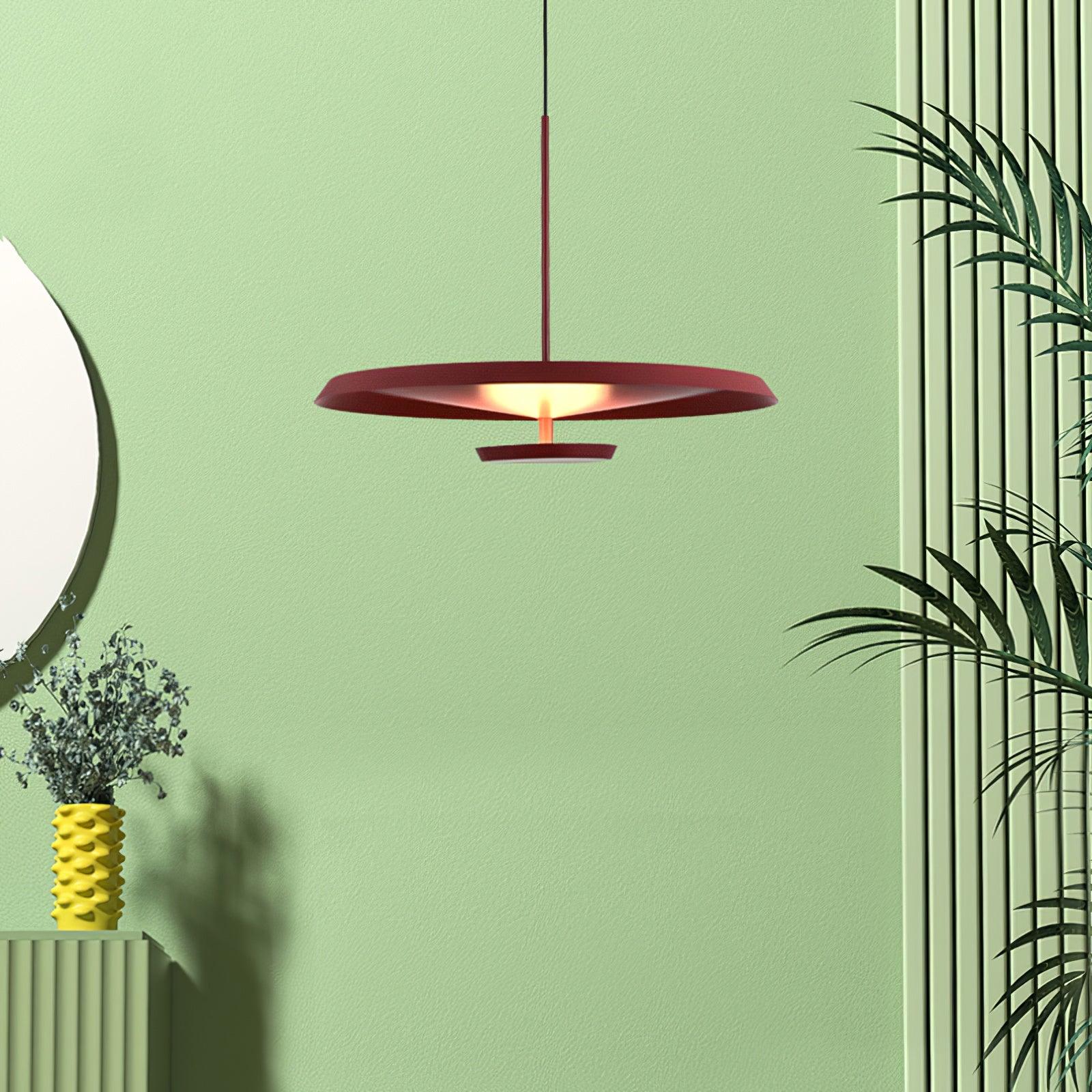 Qued Aluminum Artistic Pendant Light-Neutral Decor