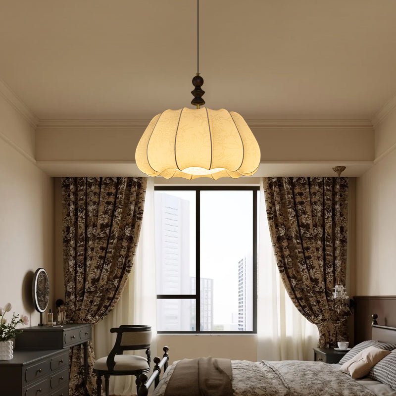 Asolira Elegance Vintage Wood Pendant Lamp-Neutral Decor