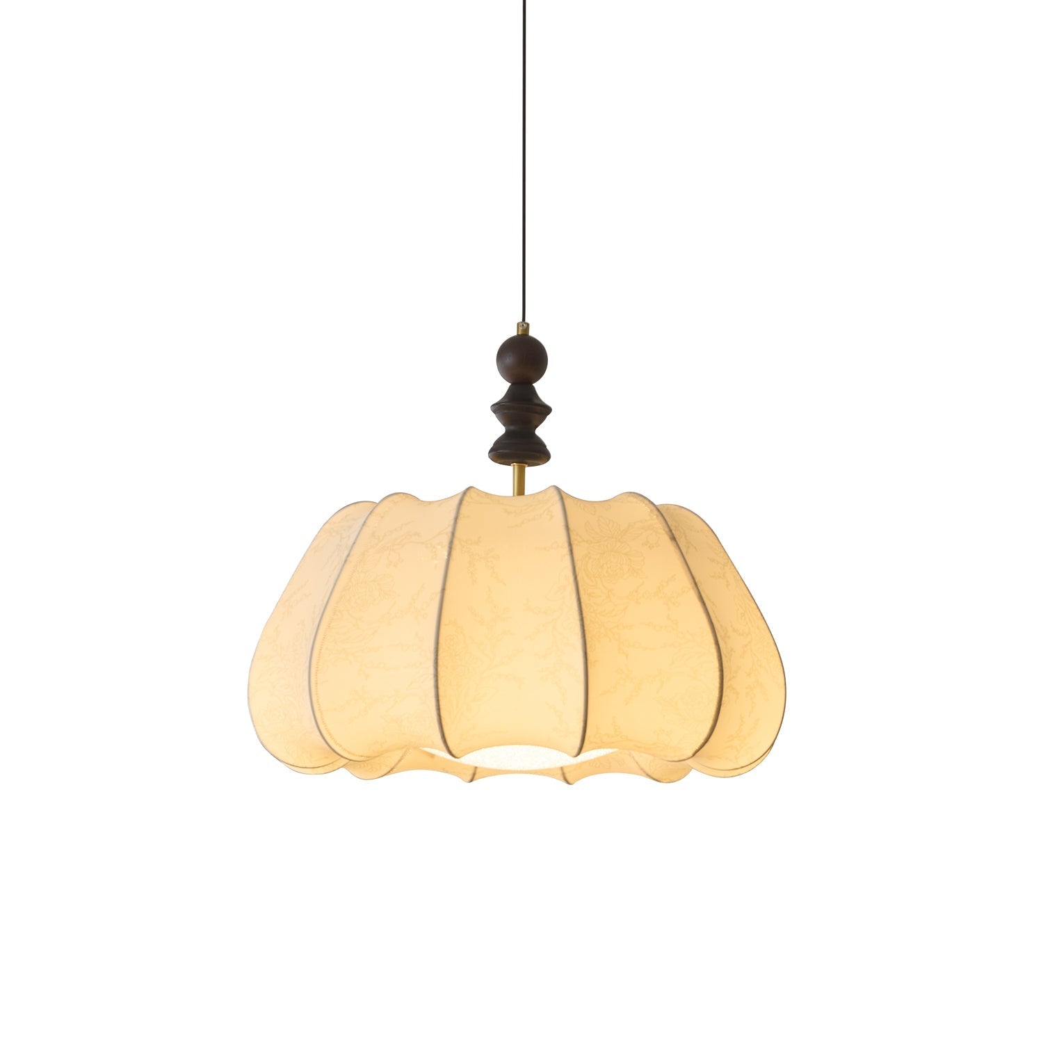 Asolira Elegance Vintage Wood Pendant Lamp-Neutral Decor