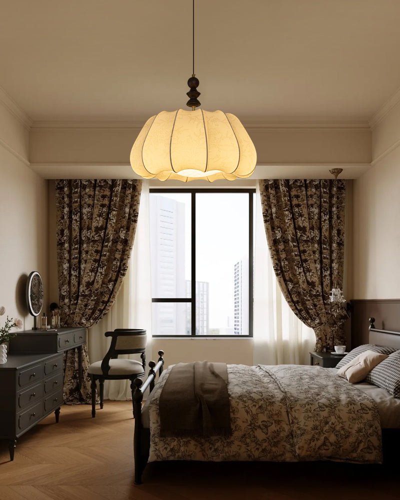 Asolira Elegance Vintage Wood Pendant Lamp-Neutral Decor