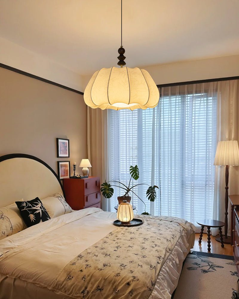 Asolira Elegance Vintage Wood Pendant Lamp-Neutral Decor