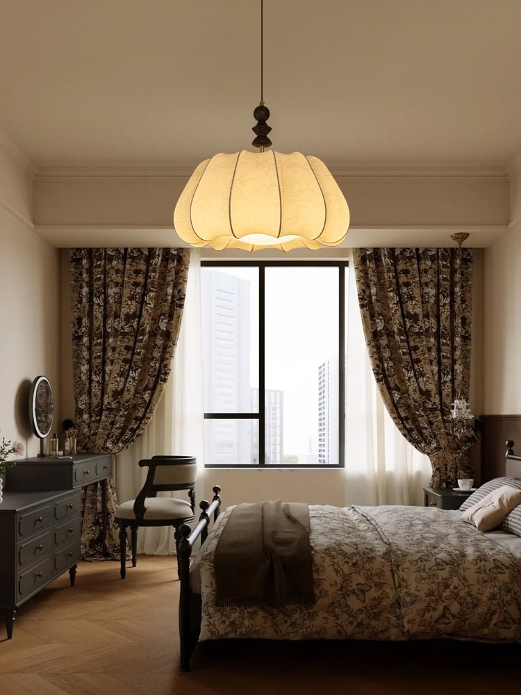 Asolira Elegance Vintage Wood Pendant Lamp-Neutral Decor