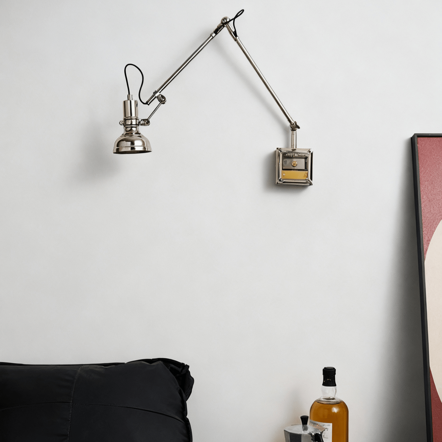 Rue Arm Wall Lamp-Neutral Decor