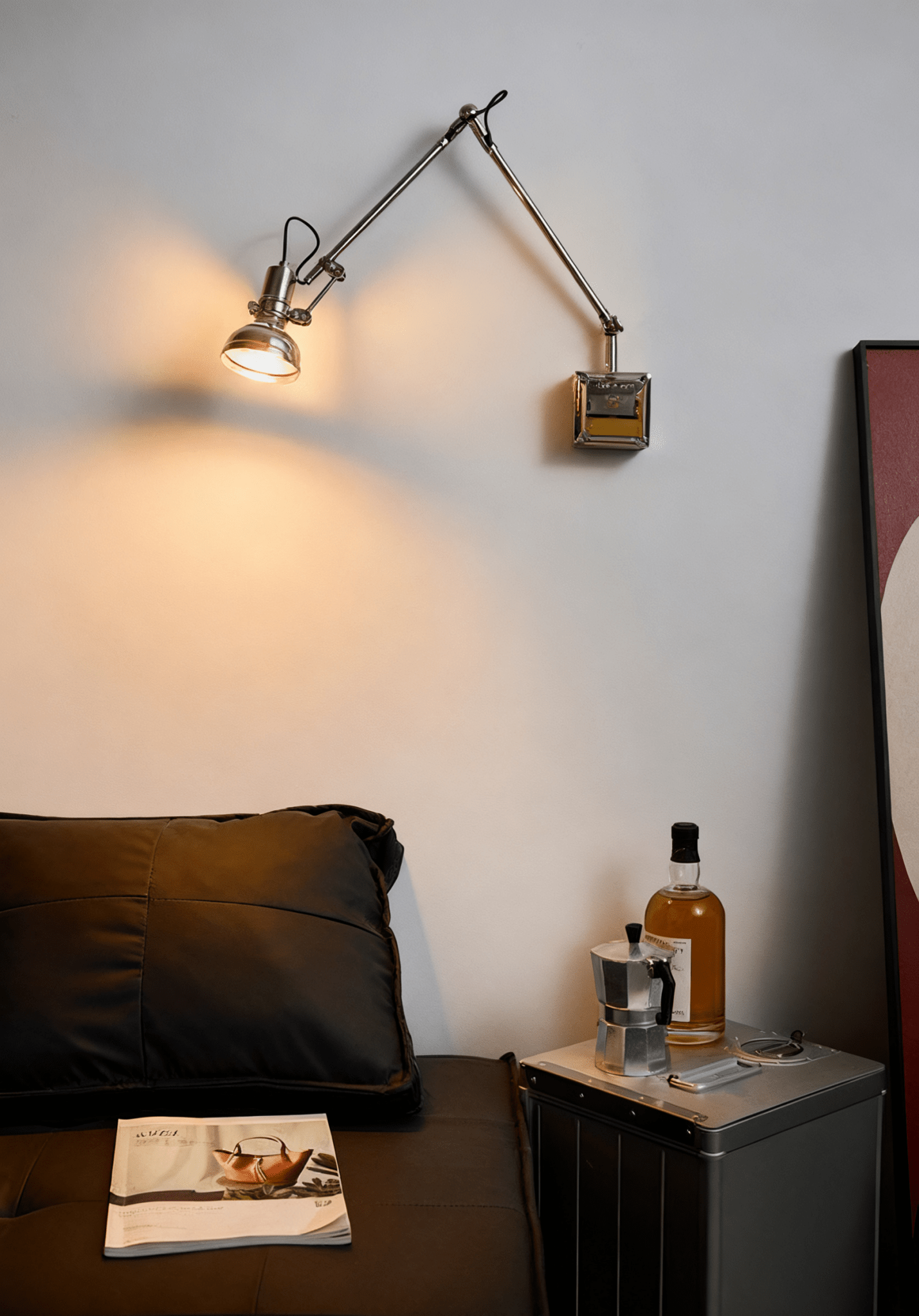 Rue Arm Wall Lamp-Neutral Decor