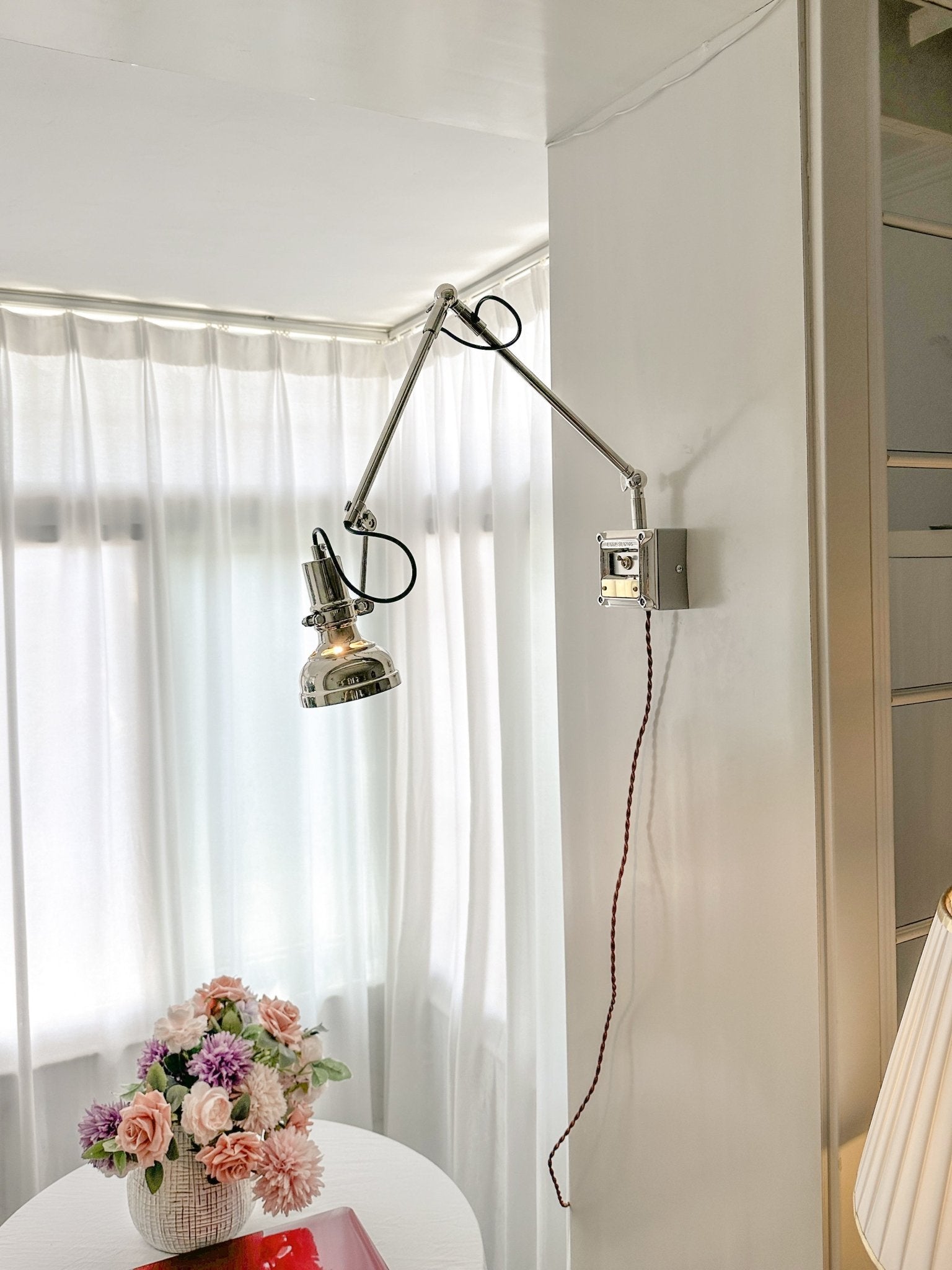 Rue Arm Wall Lamp-Neutral Decor