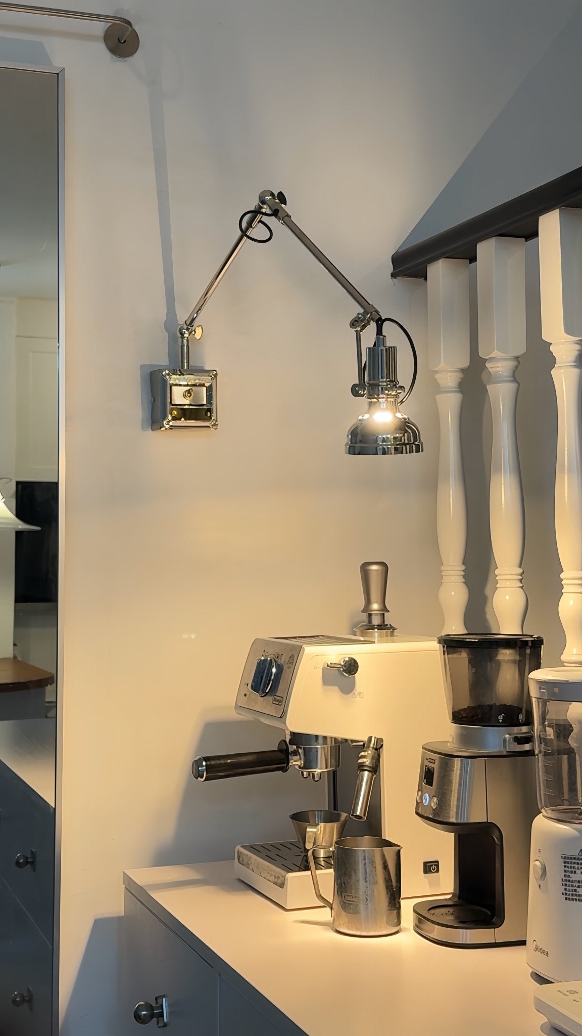 Rue Arm Wall Lamp-Neutral Decor