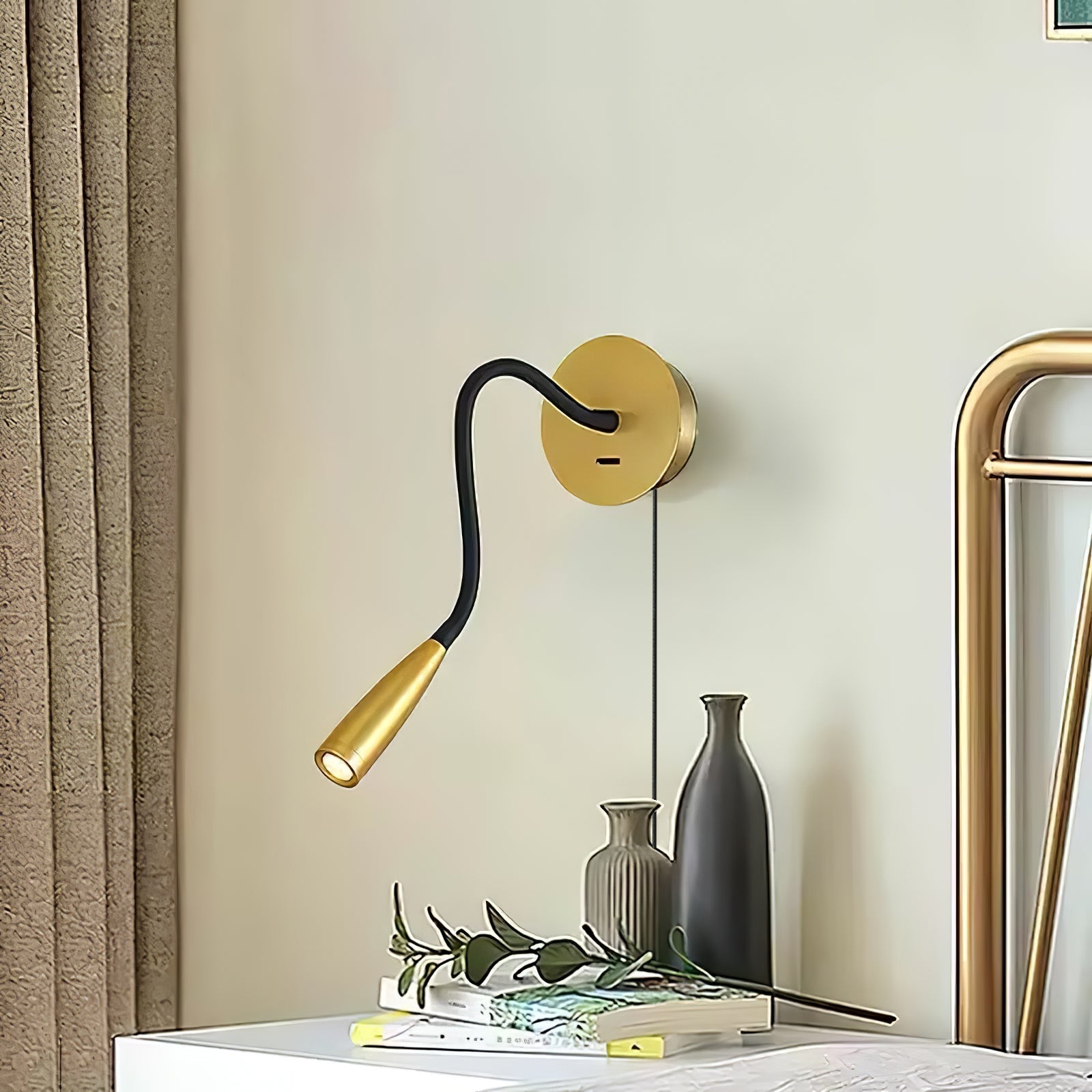 Eirven Modern Minimalist Plug-in Wall Light-Neutral Decor