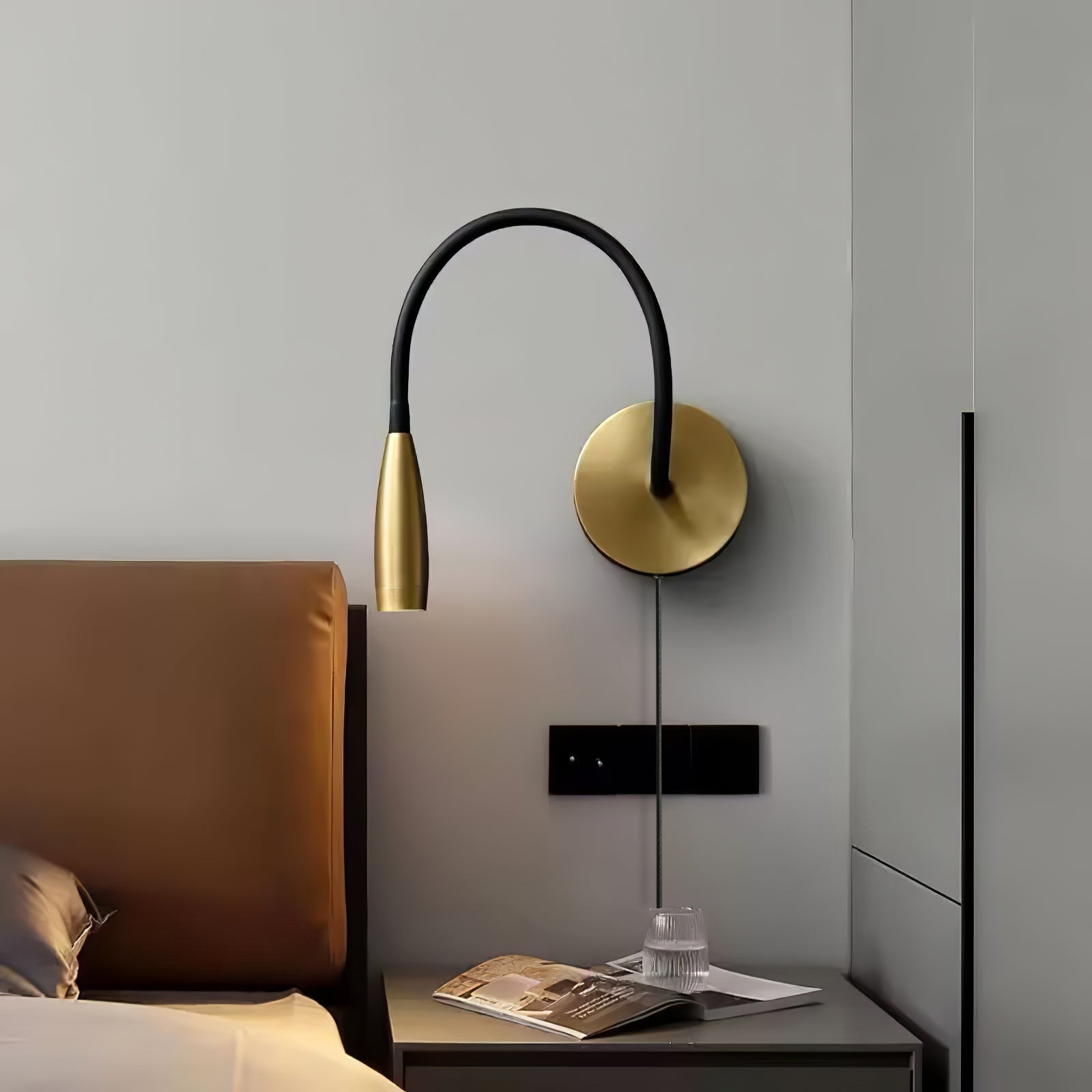 Eirven Modern Minimalist Plug-in Wall Light-Neutral Decor