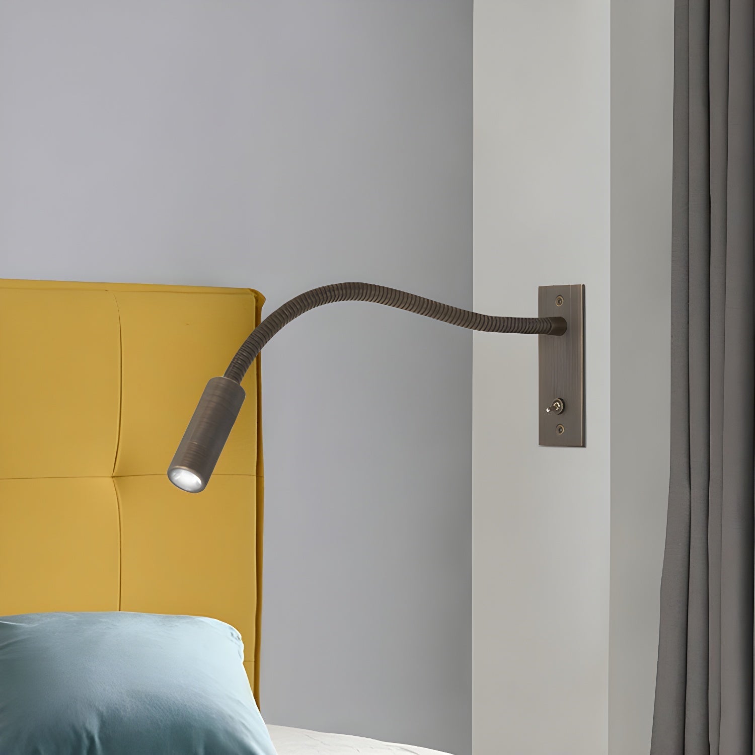 Flame Flexible Gooseneck Wall Lamp-Neutral Decor