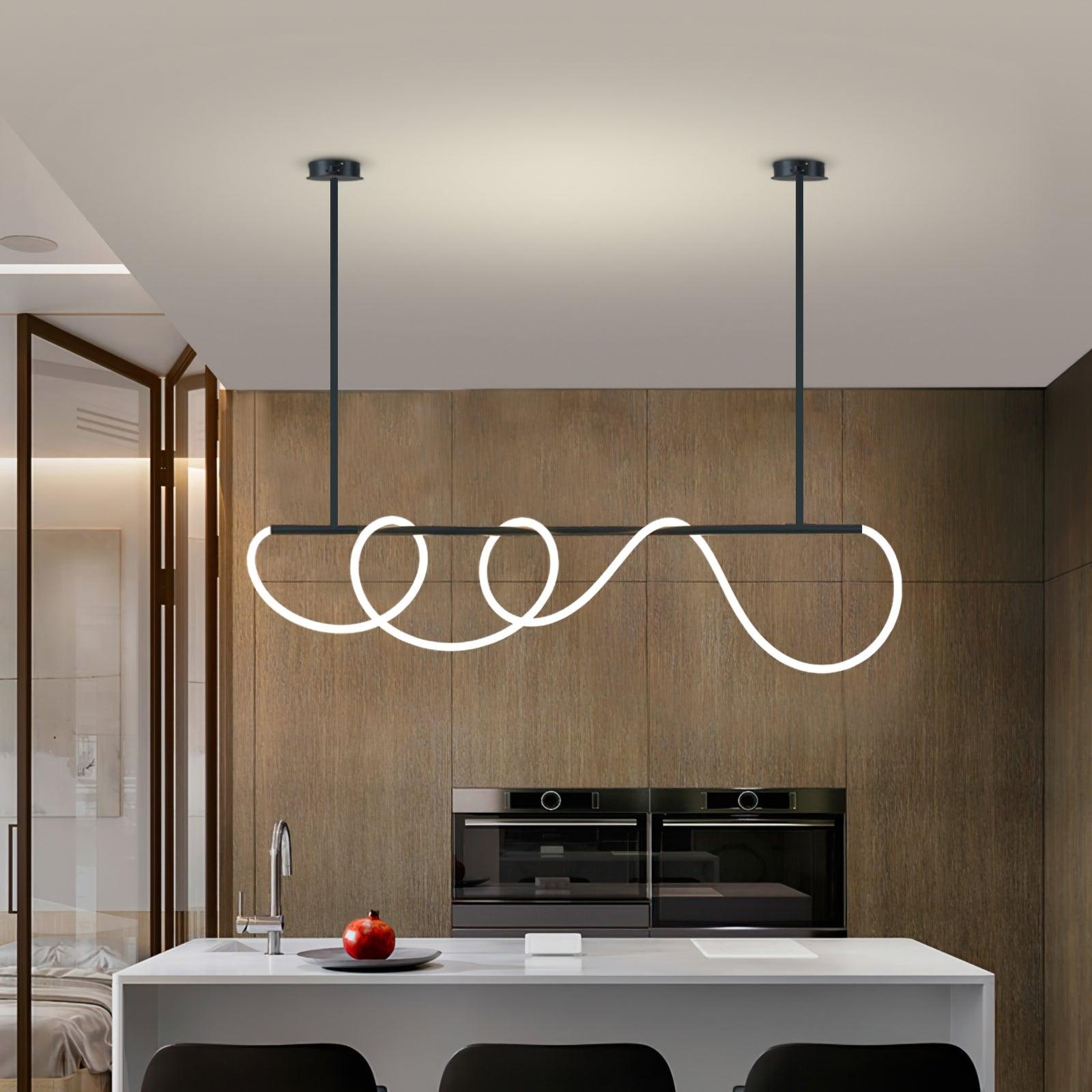Vocor Chandelier Flexible Silicone Curve Modern Elegant-Neutral Decor
