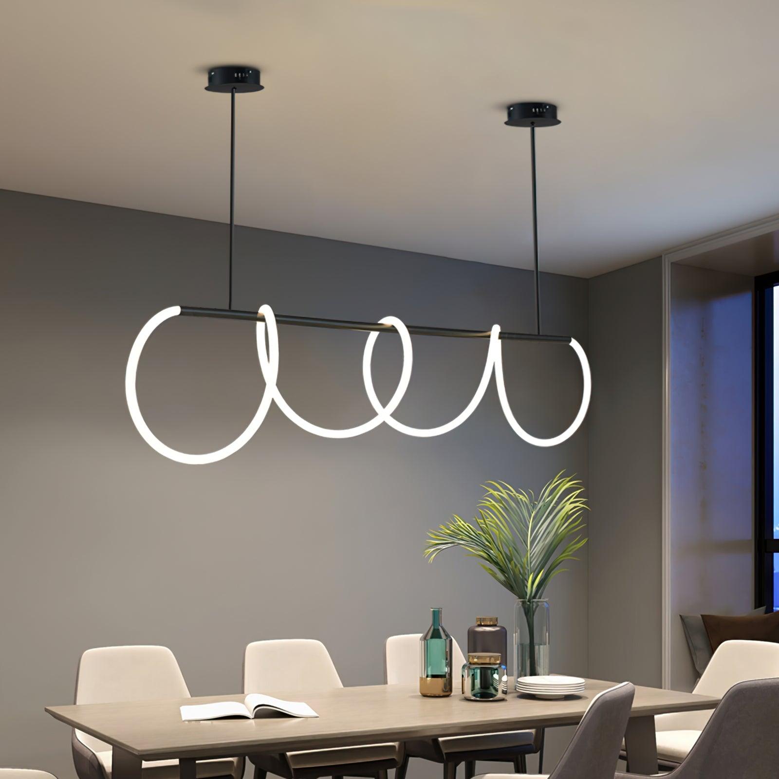 Vocor Chandelier Flexible Silicone Curve Modern Elegant-Neutral Decor
