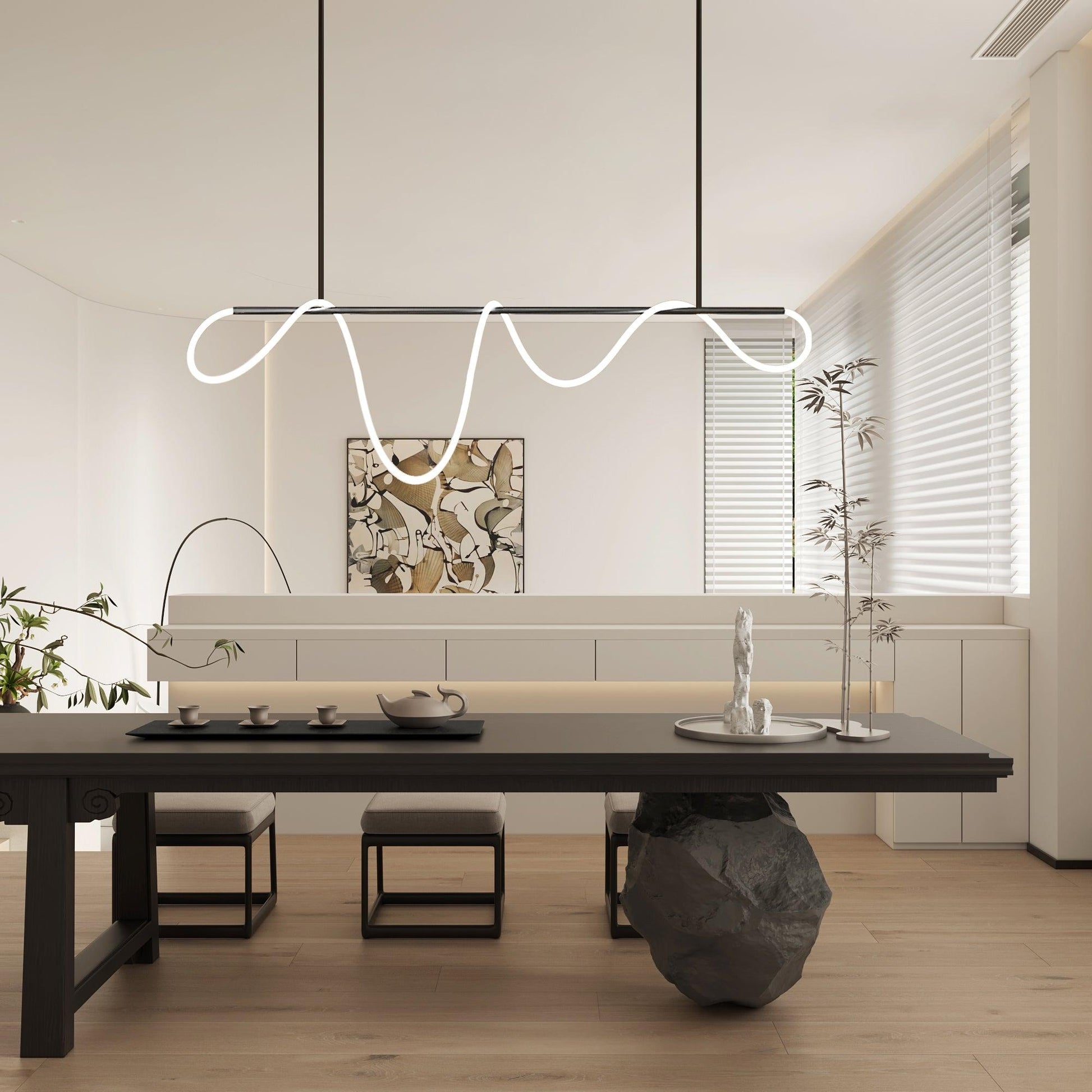 Vocor Chandelier Flexible Silicone Curve Modern Elegant-Neutral Decor