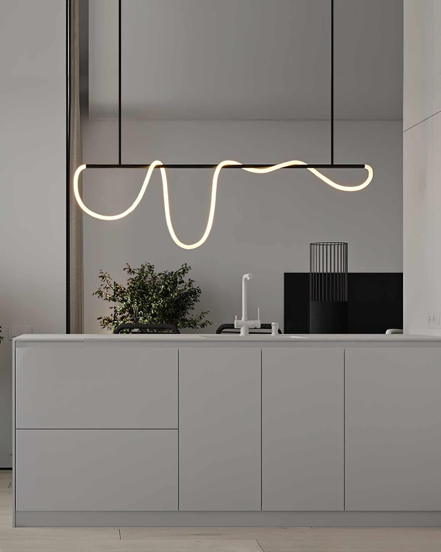 Vocor Chandelier Flexible Silicone Curve Modern Elegant-Neutral Decor