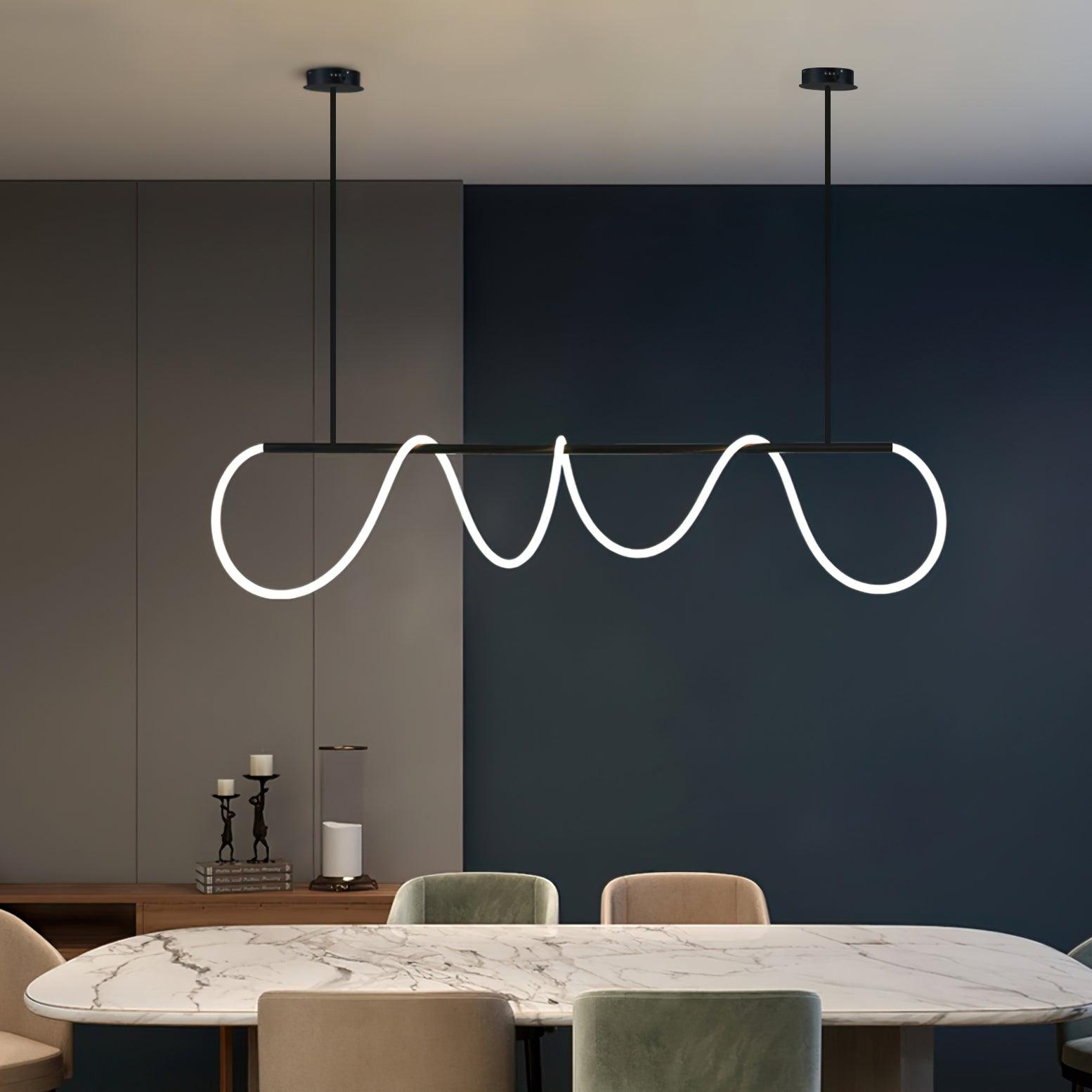 Vocor Chandelier Flexible Silicone Curve Modern Elegant-Neutral Decor
