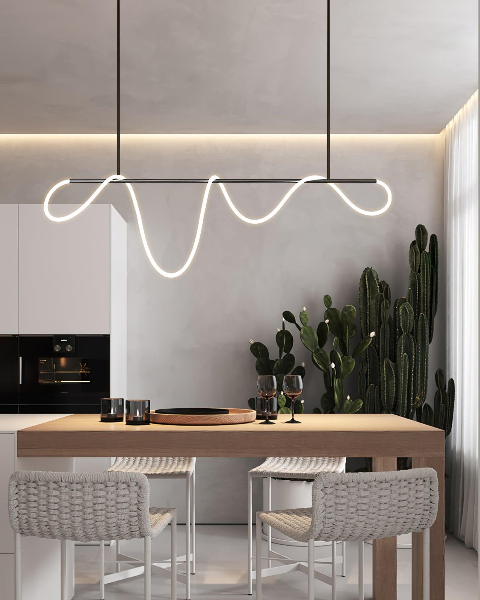 Vocor Chandelier Flexible Silicone Curve Modern Elegant-Neutral Decor