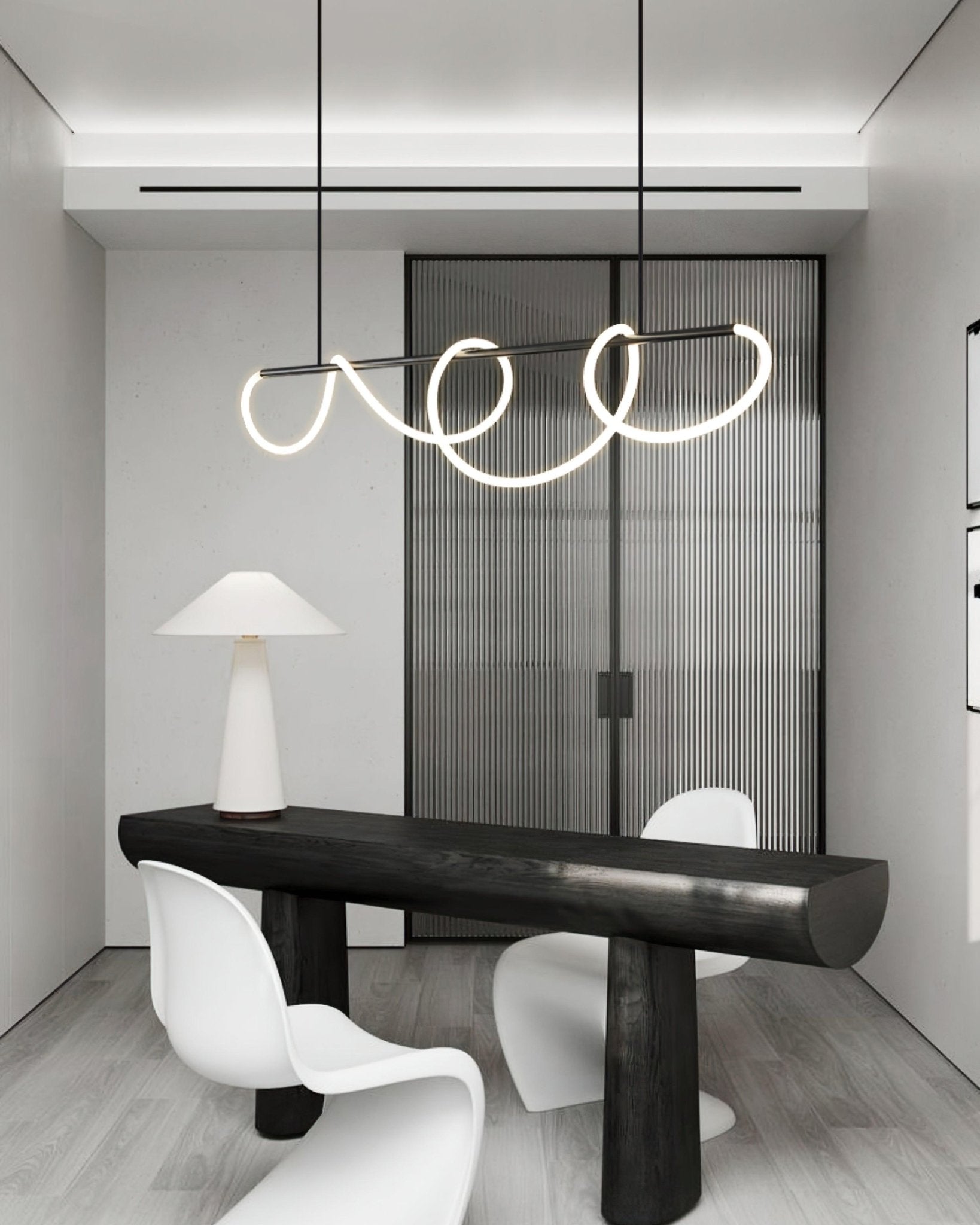 Vocor Chandelier Flexible Silicone Curve Modern Elegant-Neutral Decor