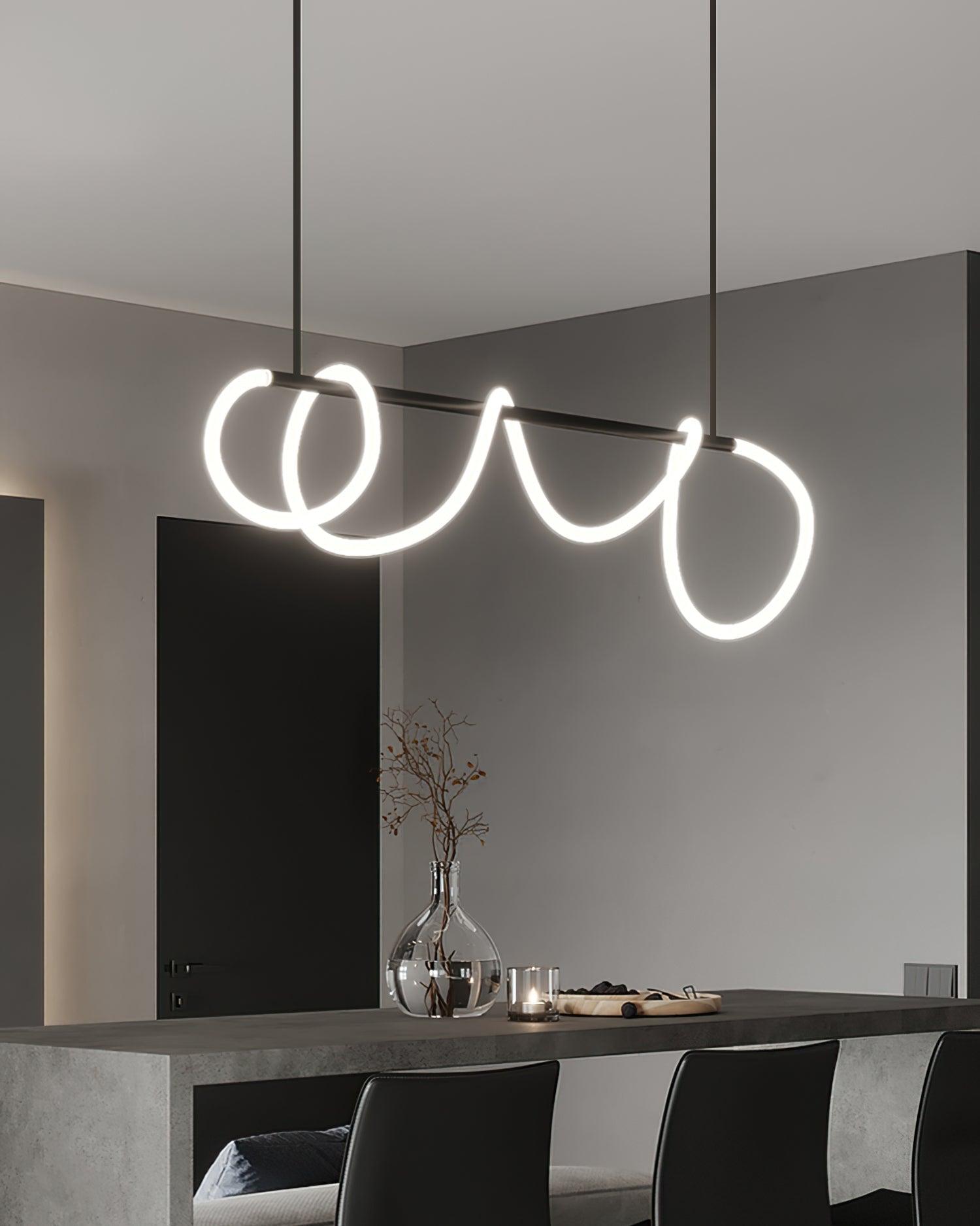 Vocor Chandelier Flexible Silicone Curve Modern Elegant-Neutral Decor