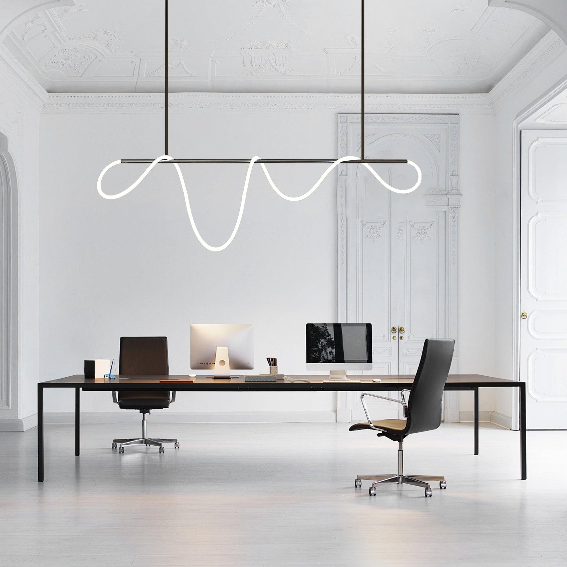 Vocor Chandelier Flexible Silicone Curve Modern Elegant-Neutral Decor