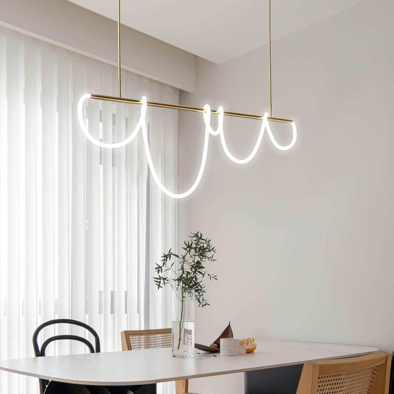 Vocor Chandelier Flexible Silicone Curve Modern Elegant-Neutral Decor