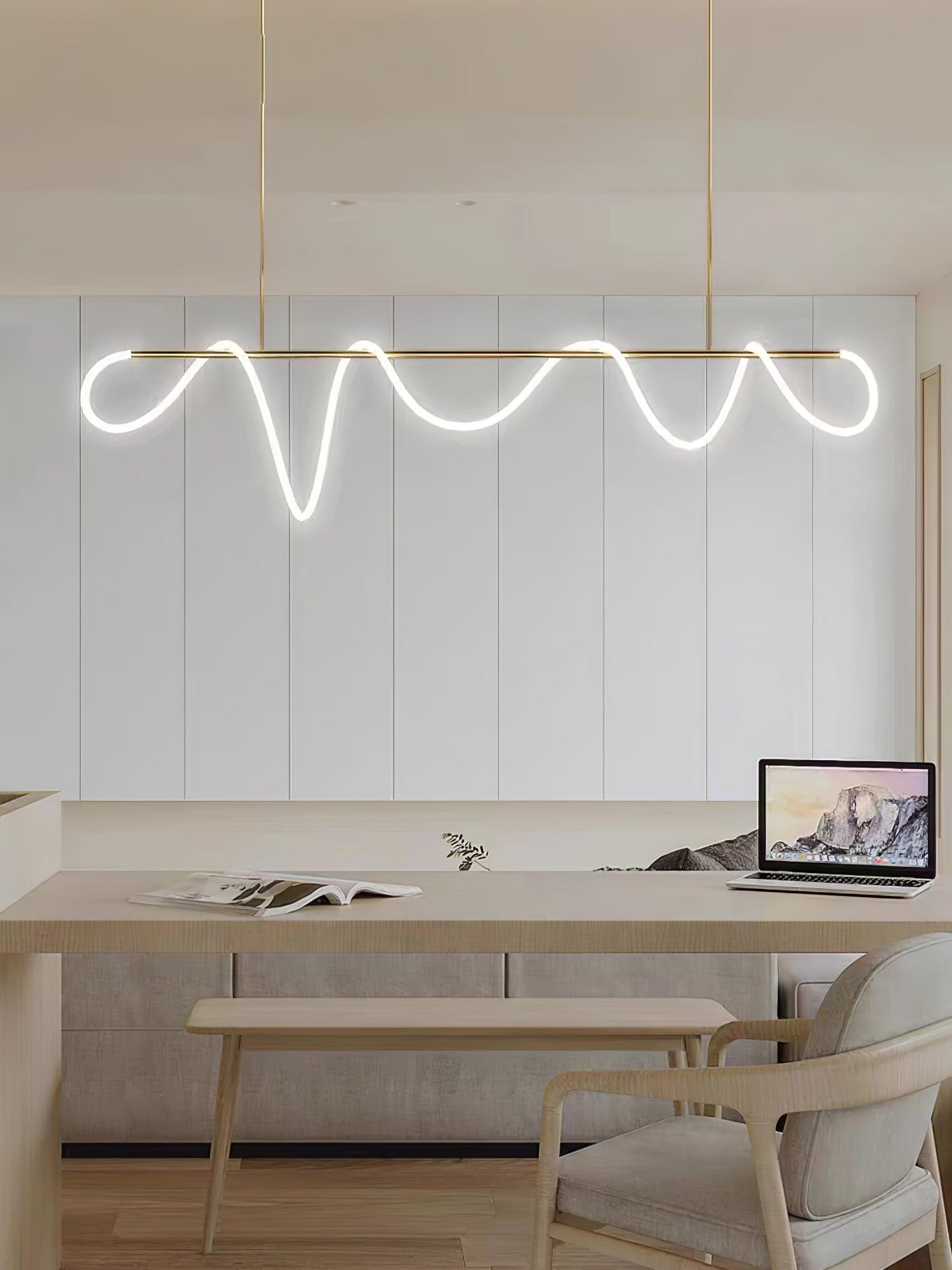 Vocor Chandelier Flexible Silicone Curve Modern Elegant-Neutral Decor
