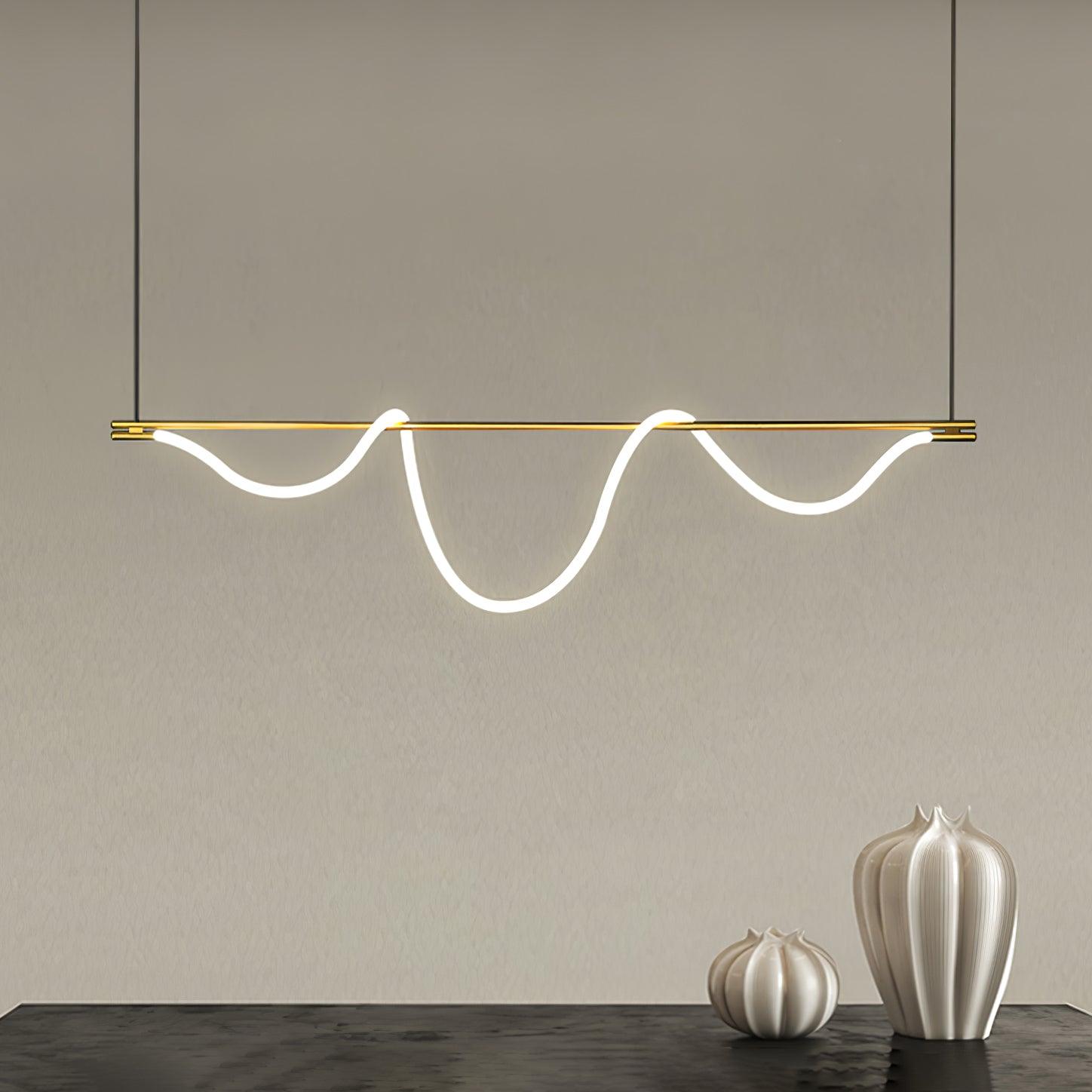 Vocor Chandelier Flexible Silicone Curve Modern Elegant-Neutral Decor