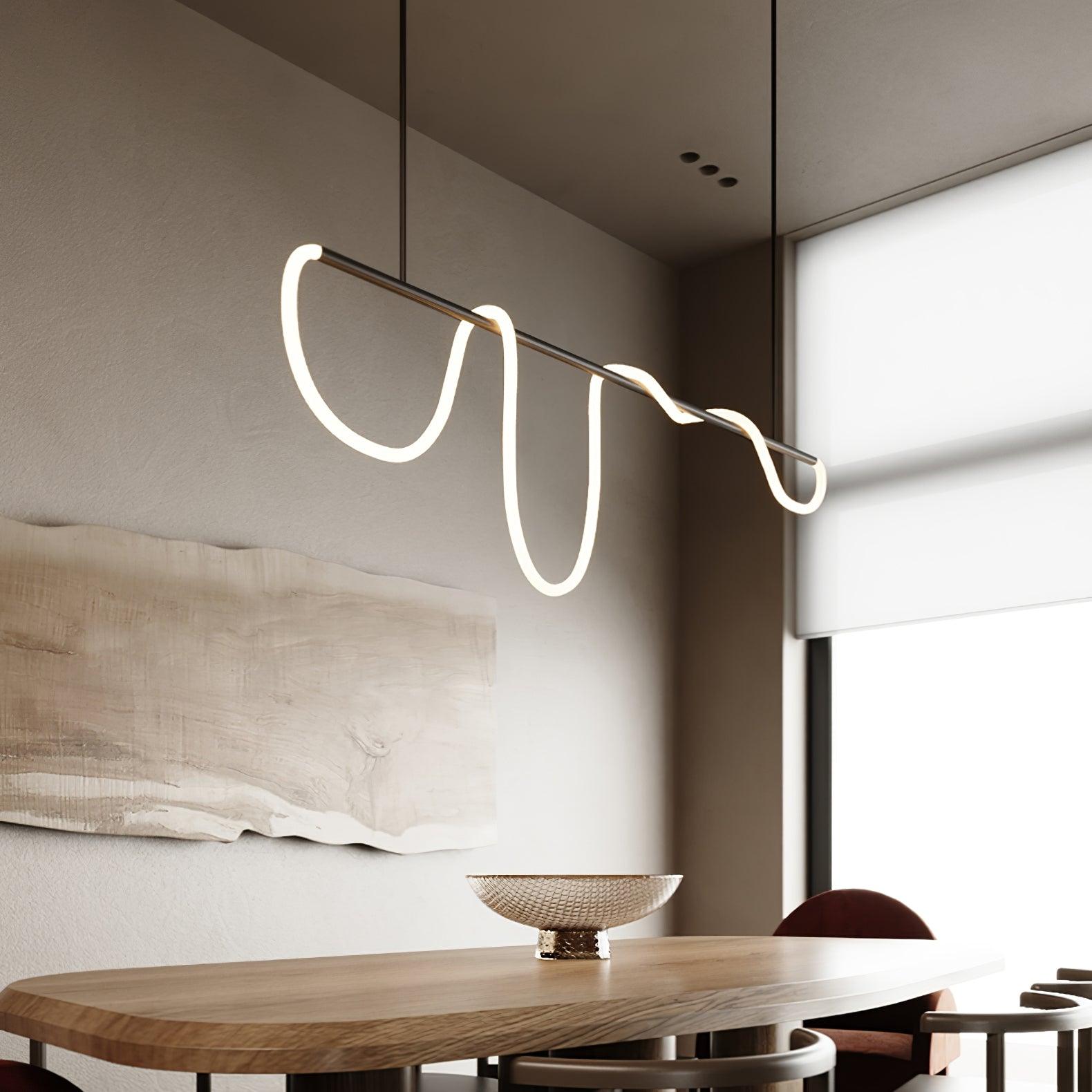 Vocor Chandelier Flexible Silicone Curve Modern Elegant-Neutral Decor