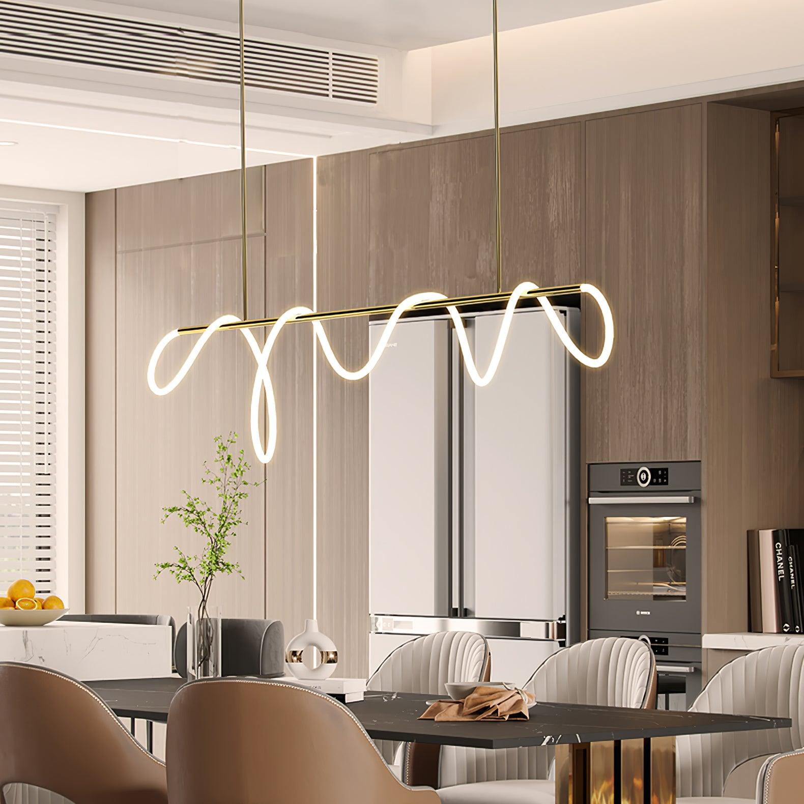 Vocor Chandelier Flexible Silicone Curve Modern Elegant-Neutral Decor