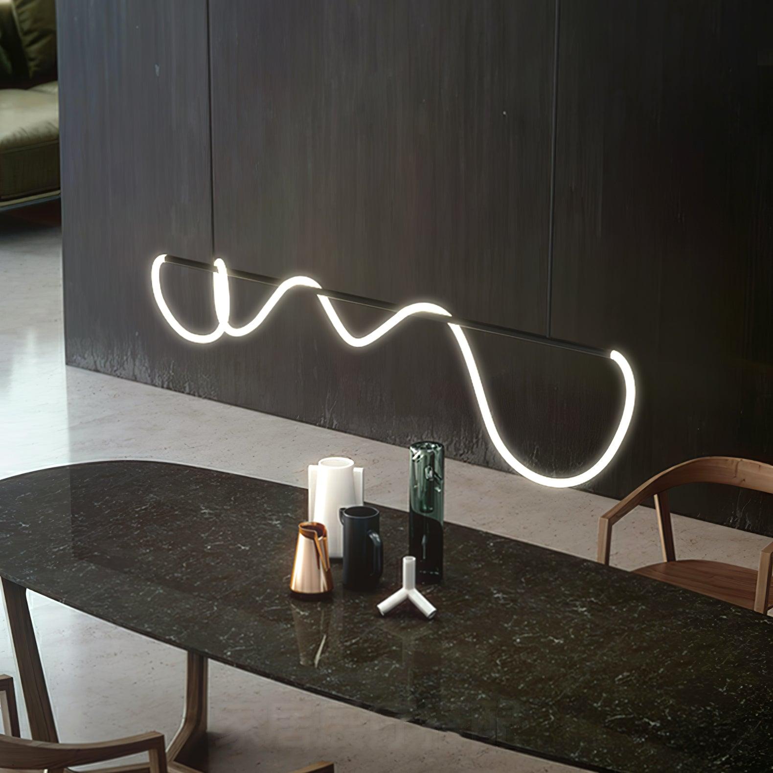 Vocor Chandelier Flexible Silicone Curve Modern Elegant-Neutral Decor